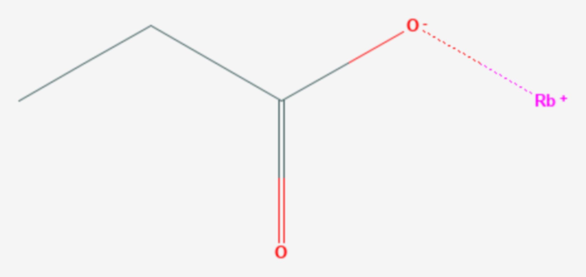 Rubidiumpropionat (Strukturformel)