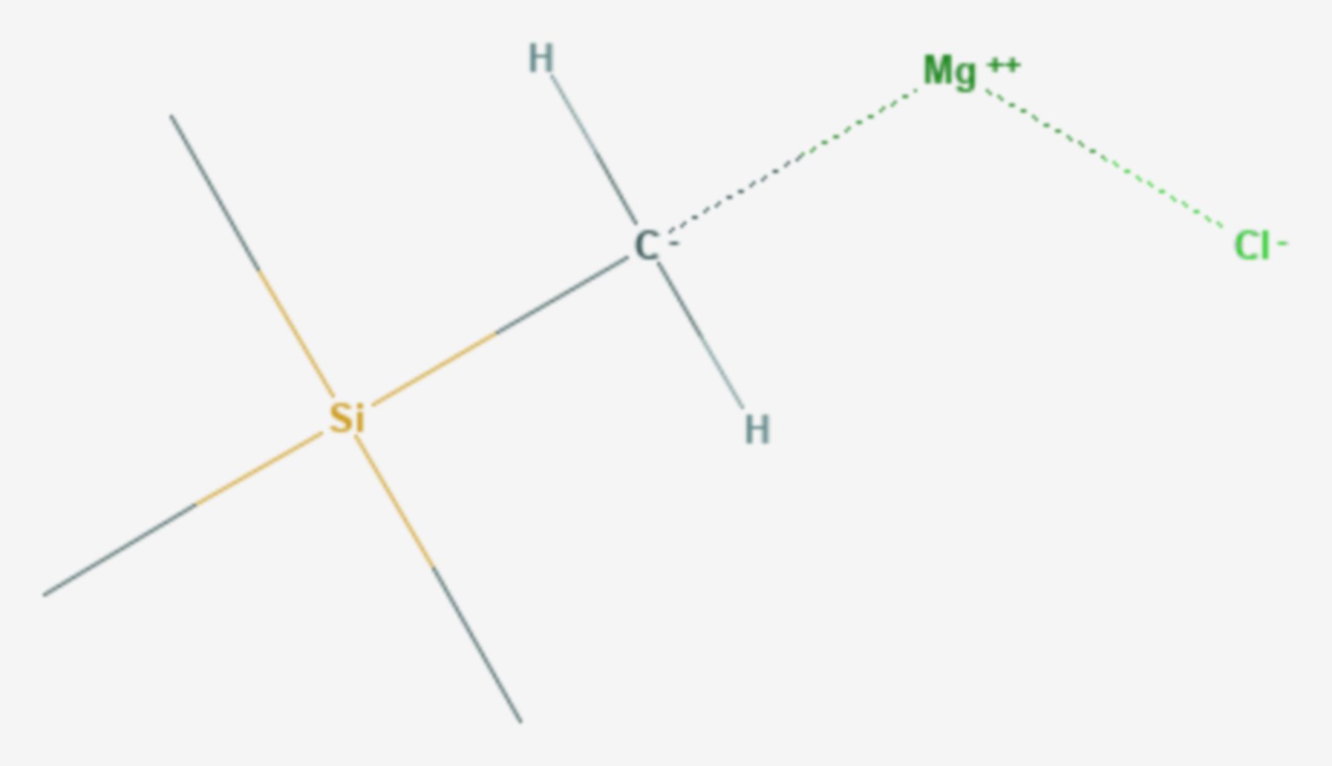 Trimethylsilylmethylmagnesiumchlorid (Strukturformel)