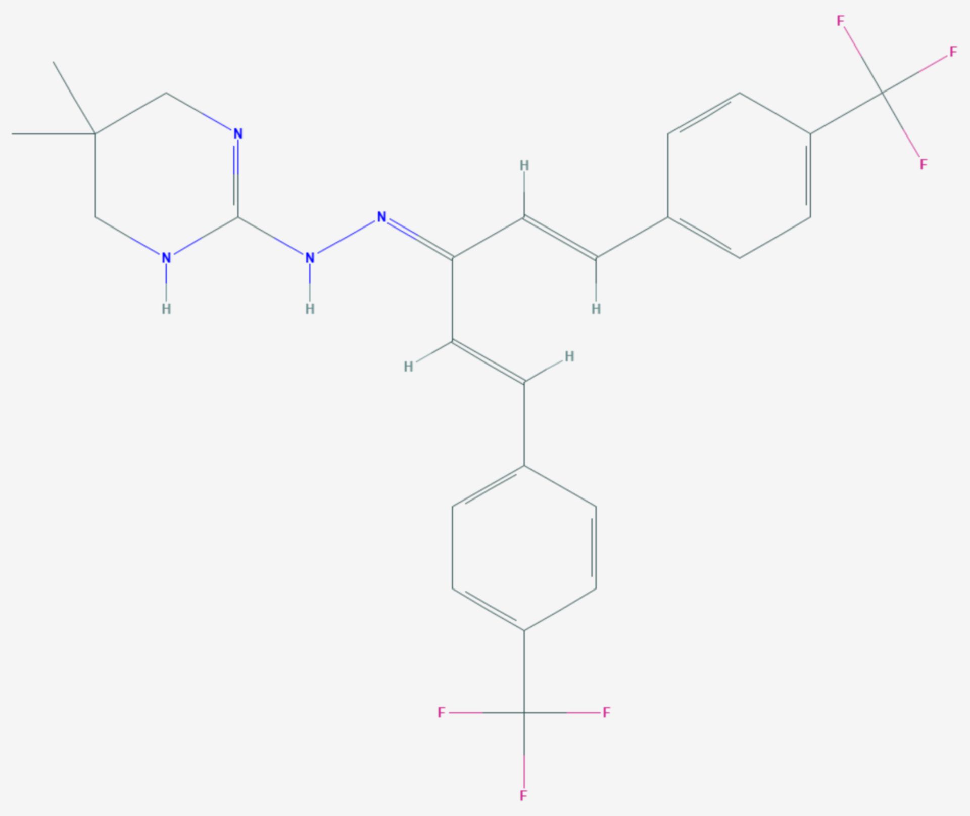 Hydramethylnon (Strukturformel)