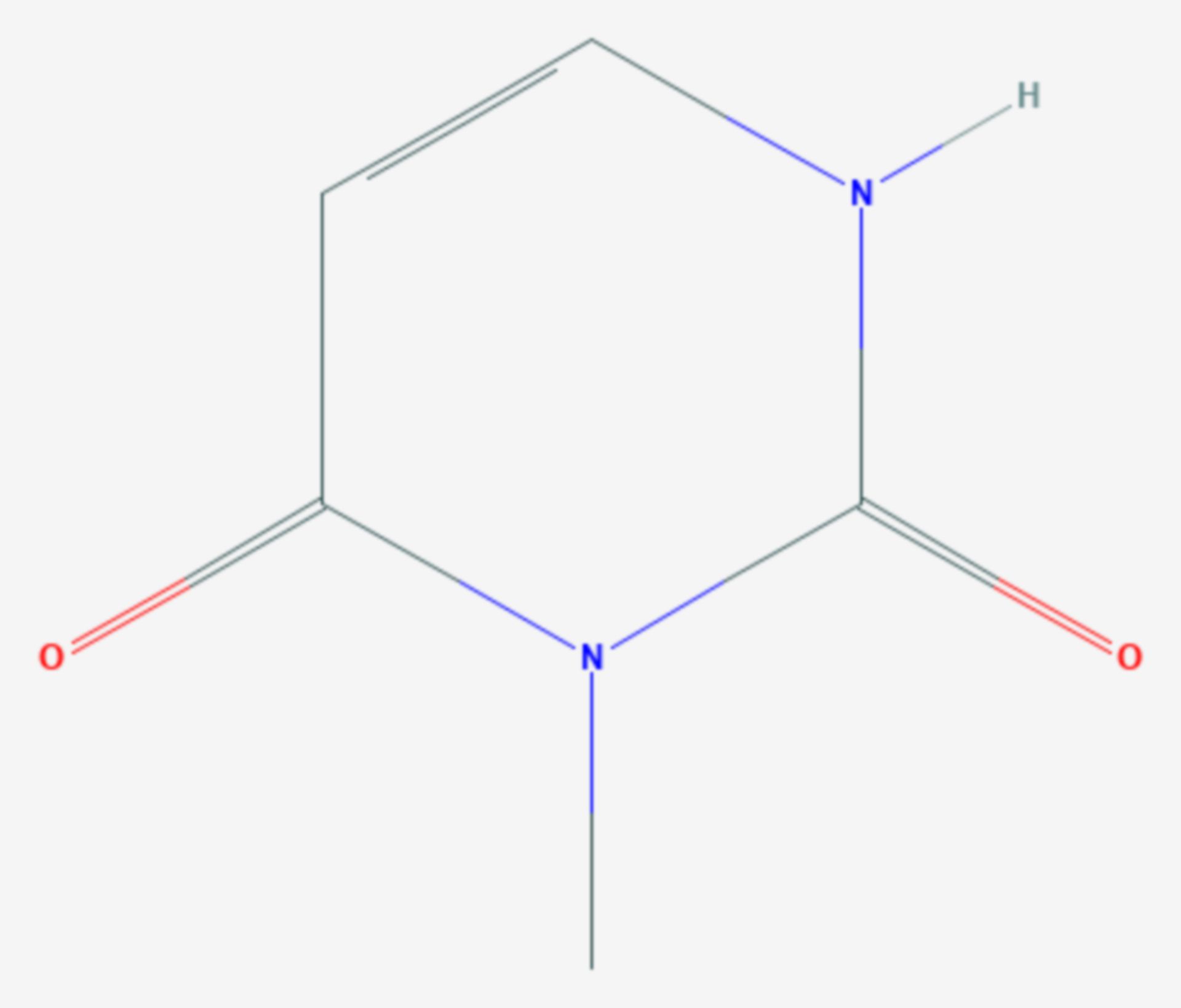 3-Methyluracil (Strukturformel)