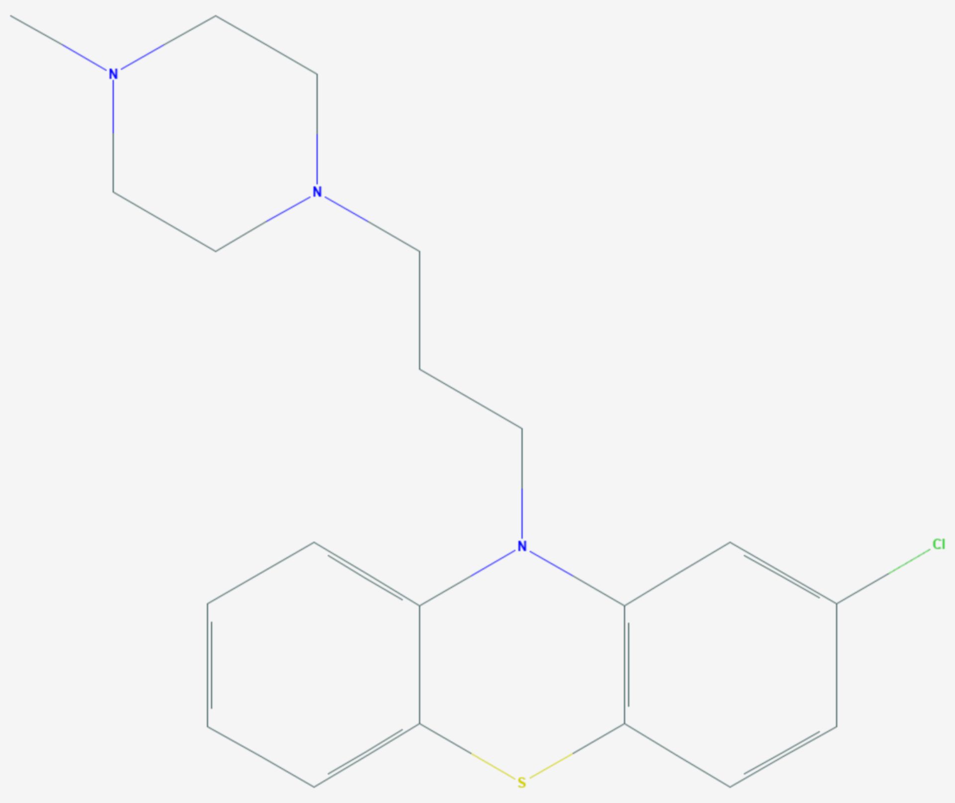 Prochlorperazin (Strukturformel)