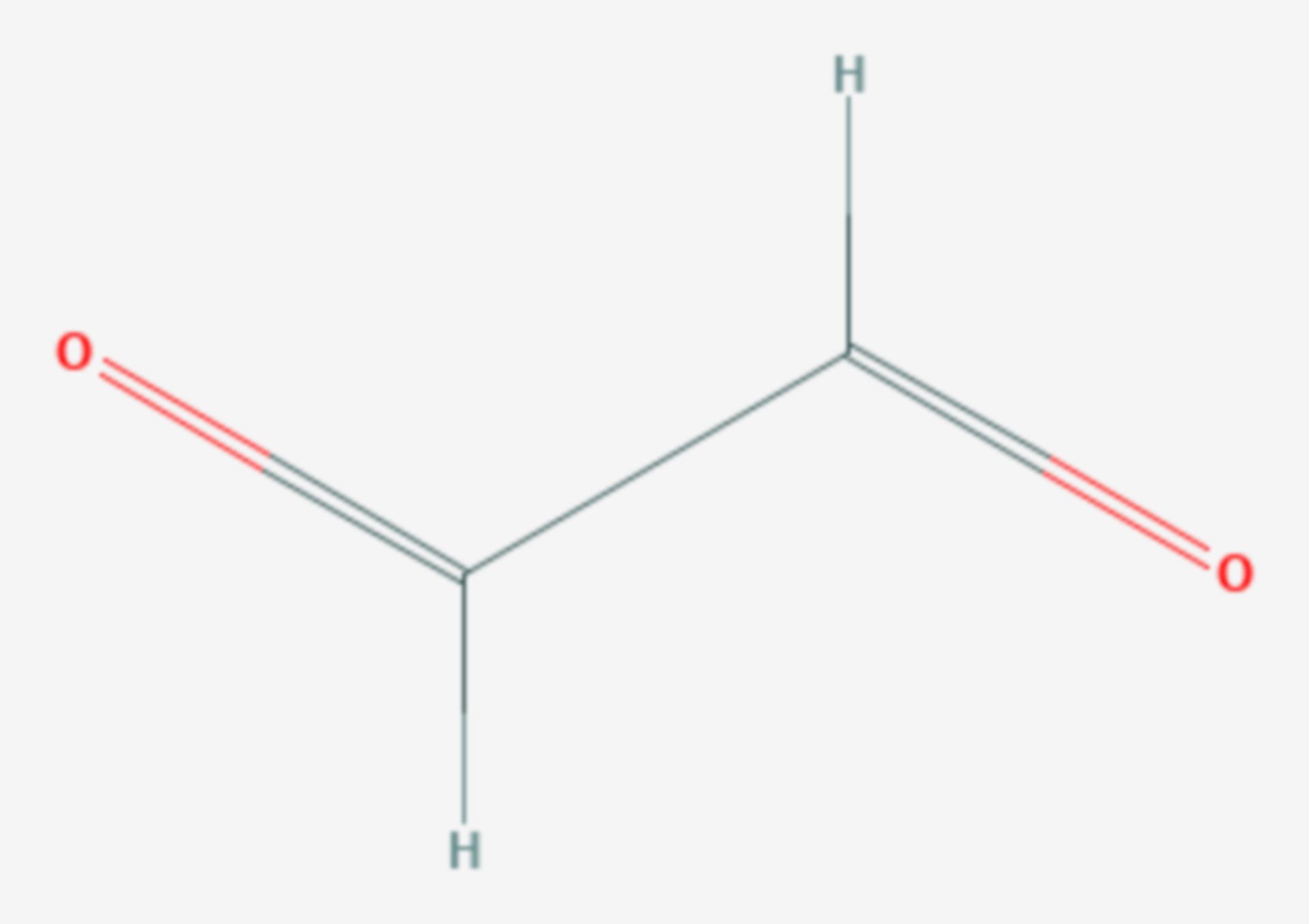 Glyoxal (Strukturformel)