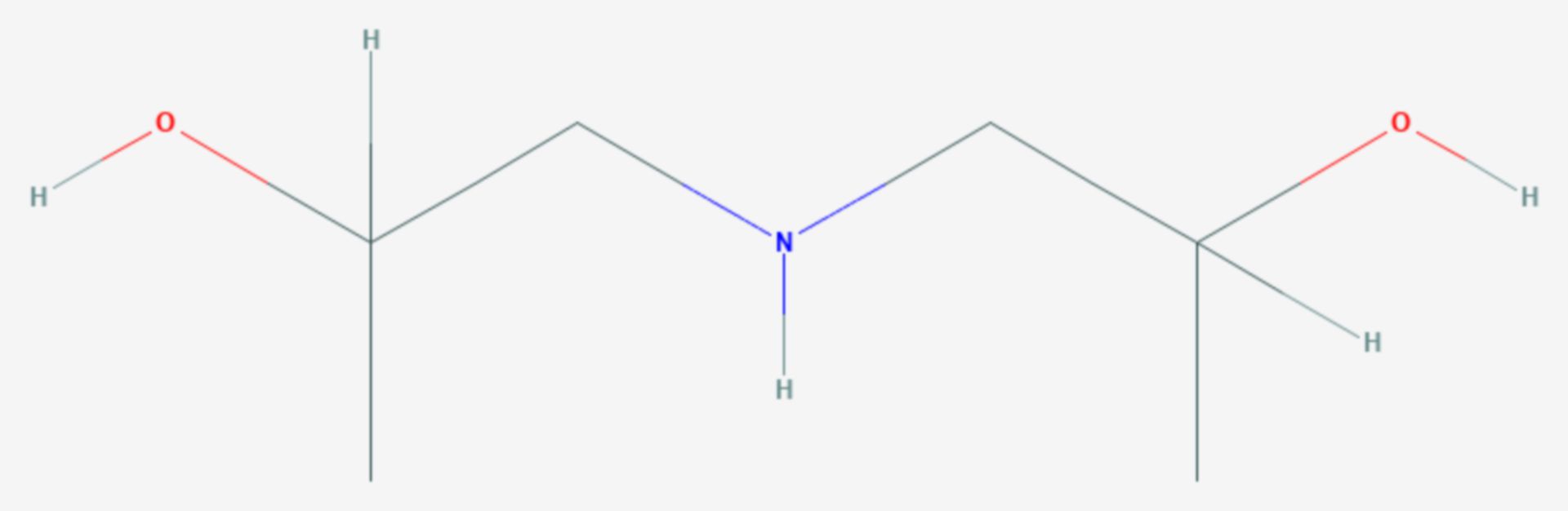 Diisopropanolamin (Strukturformel)