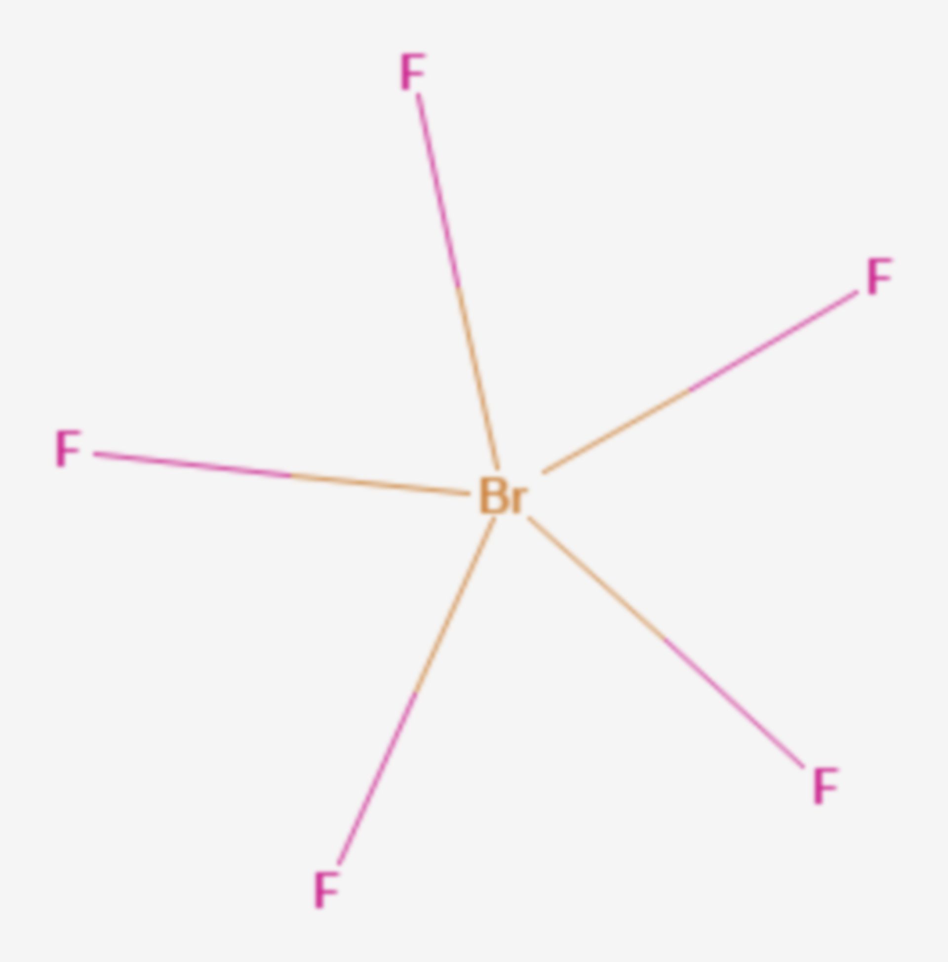 Brompentafluorid (Strukturformel)