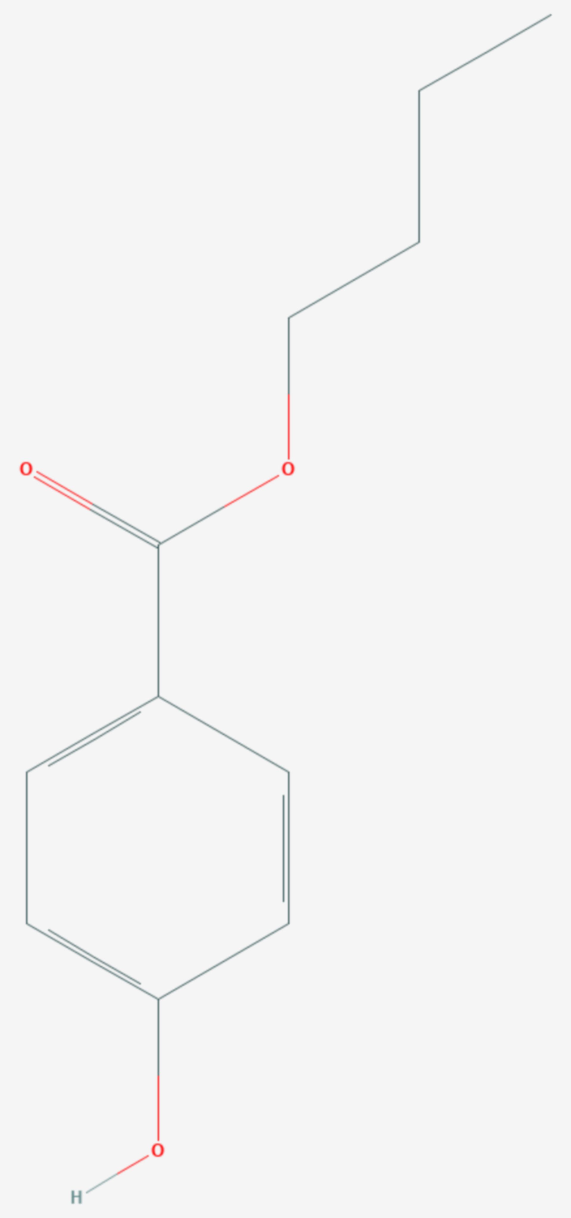 4-Hydroxybenzoesäurebutylester (Strukturformel)