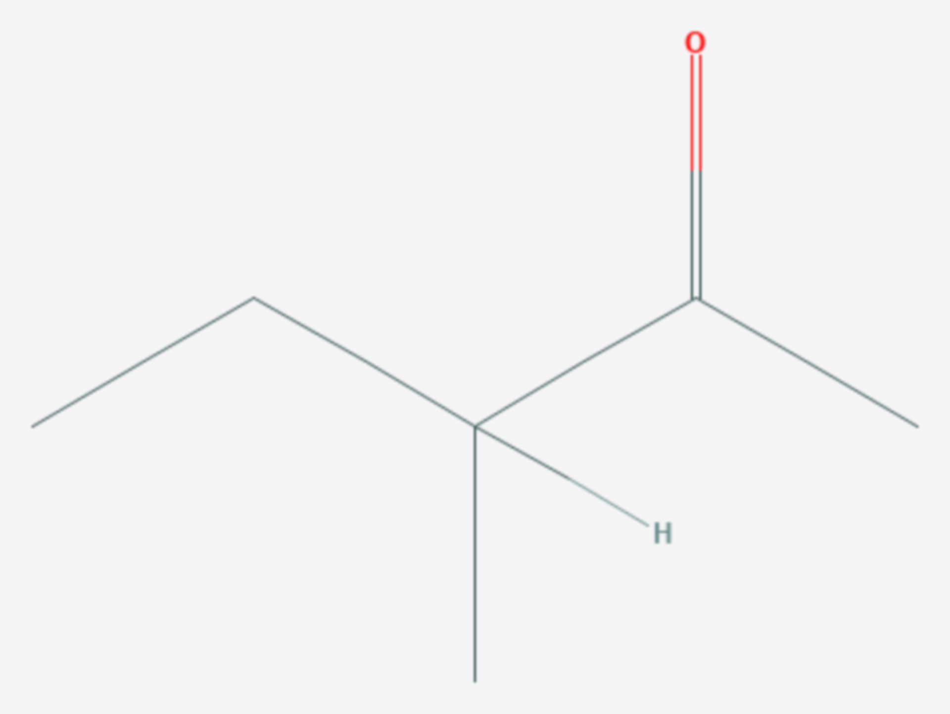 3-Methyl-2-pentanon (Strukturformel)