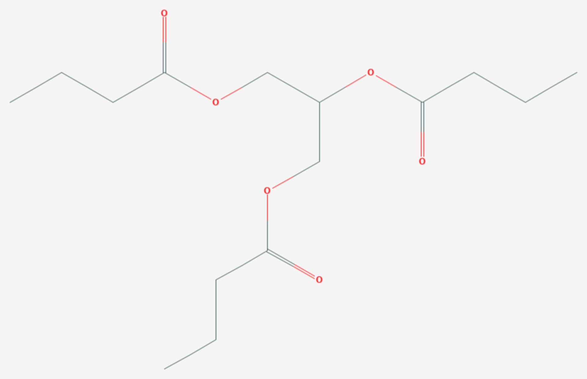 Tributtersäureglycerinester (Strukturformel)
