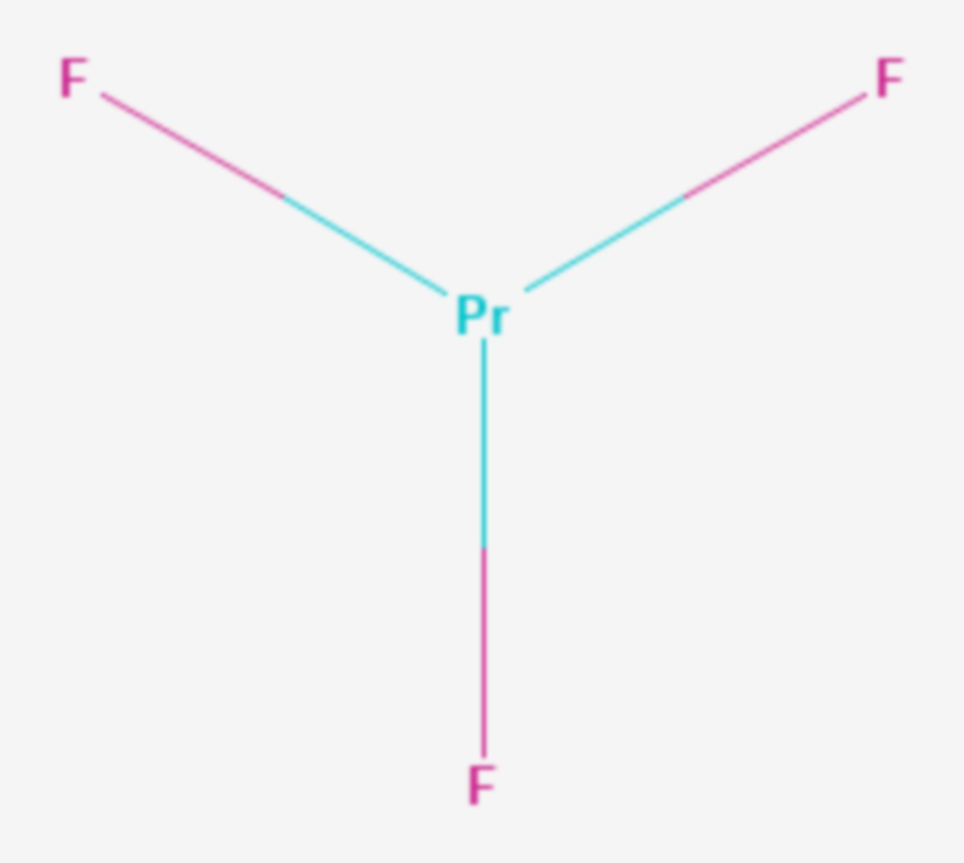 Praseodym(III)-fluorid (Strukturformel)