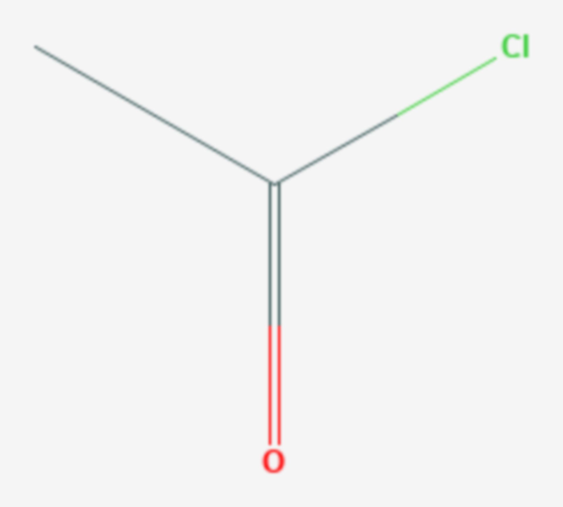 Acetylchlorid (Strukturformel)