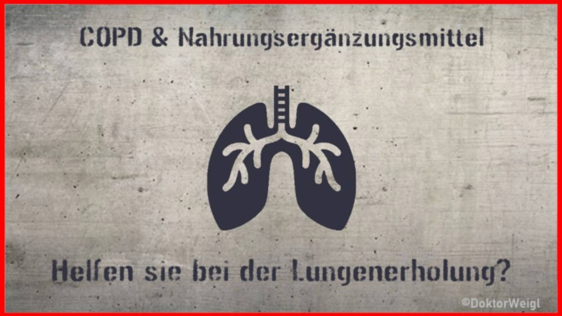 Unterstützen Nahrungssupplemente die Lungenrehabilitation bei COPD?