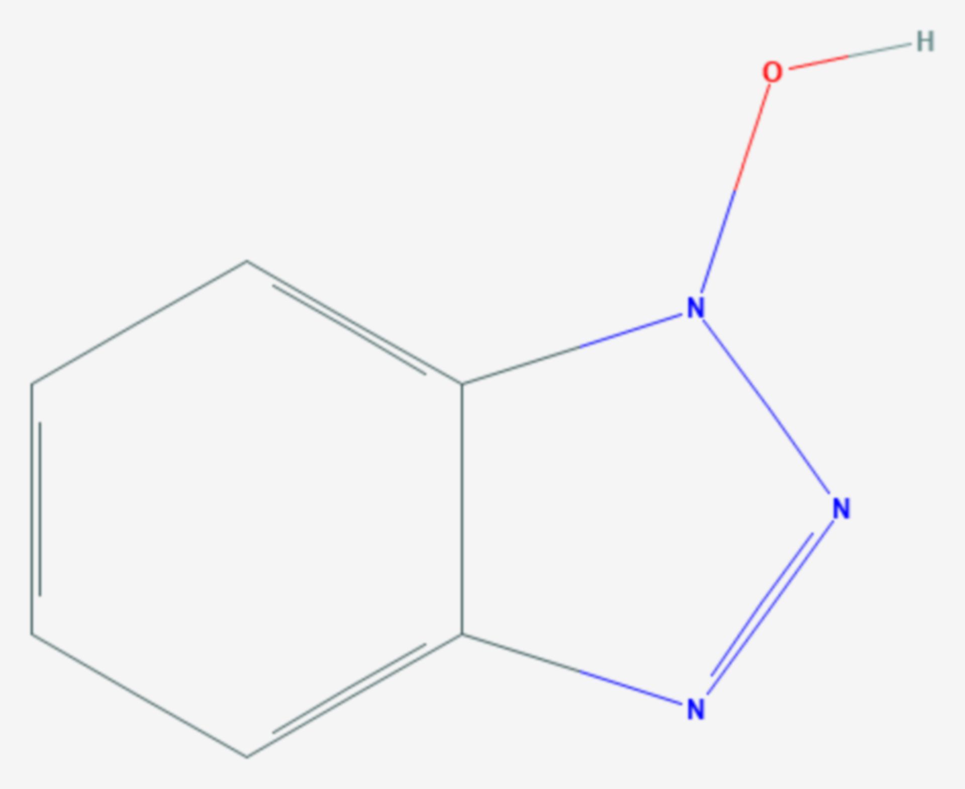 1-Hydroxybenzotriazol (Strukturformel)