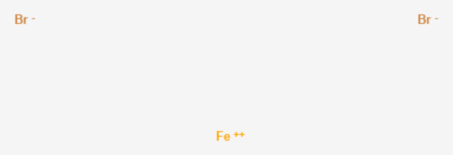 Eisen(II)-bromid (Strukturformel)