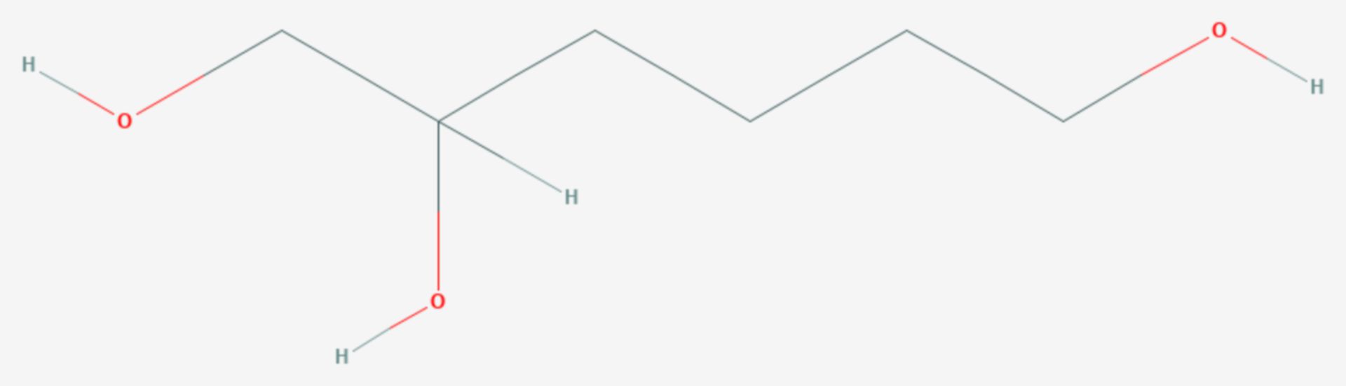 1,2,6-Hexantriol (Strukturformel)