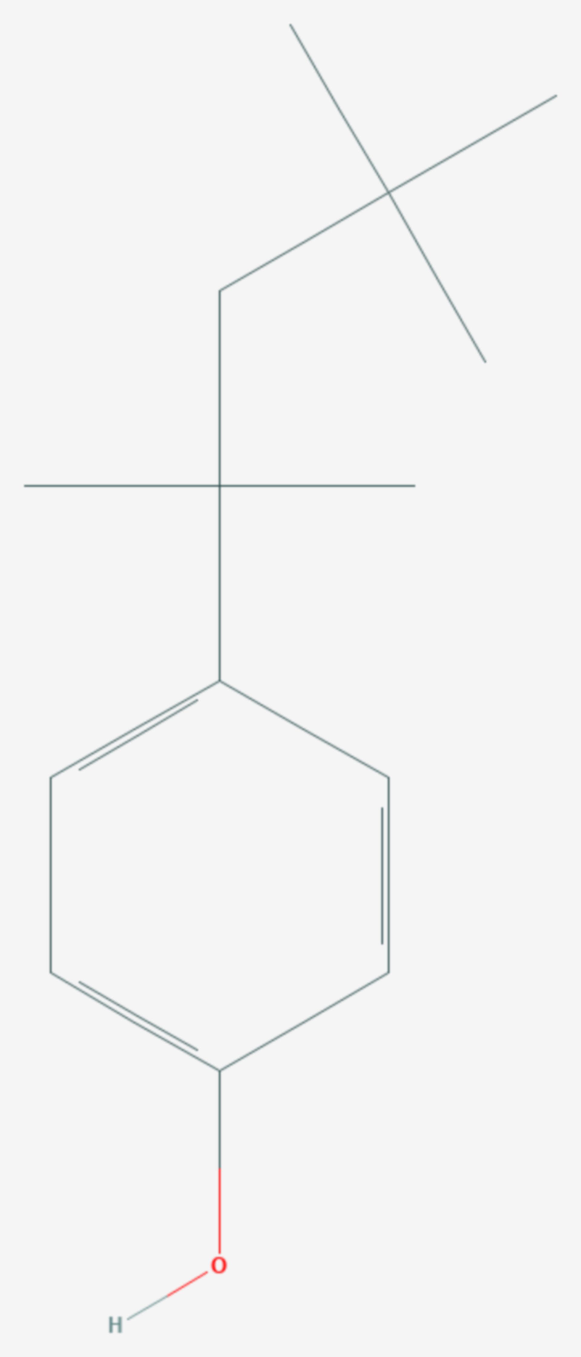4-tert-Octylphenol (Strukturformel)
