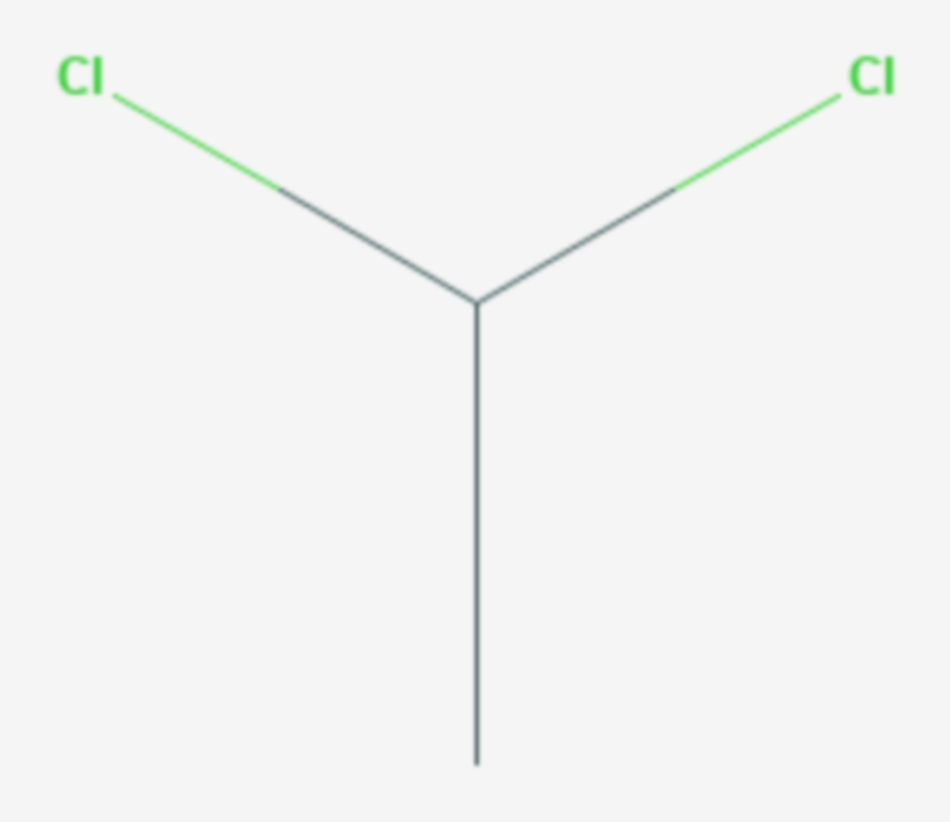 1,1-Dichlorethan (Strukturformel)
