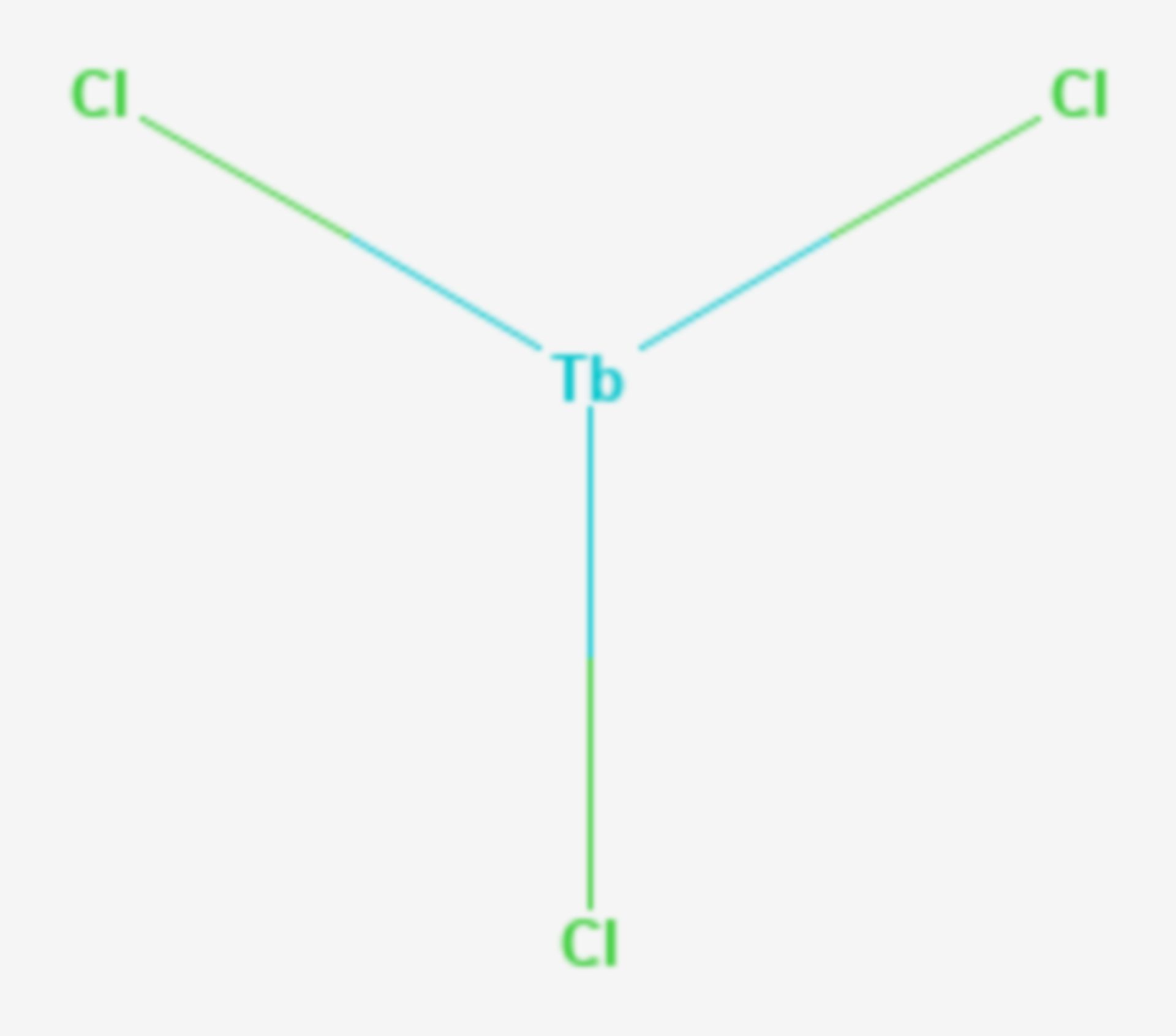 Terbium(III)-chlorid (Strukturformel)