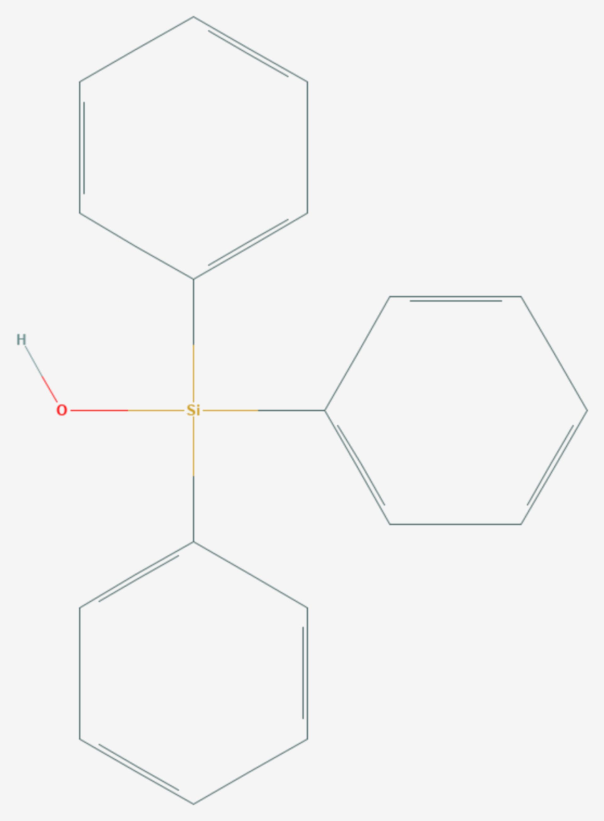 Triphenylsilanol (Strukturformel)