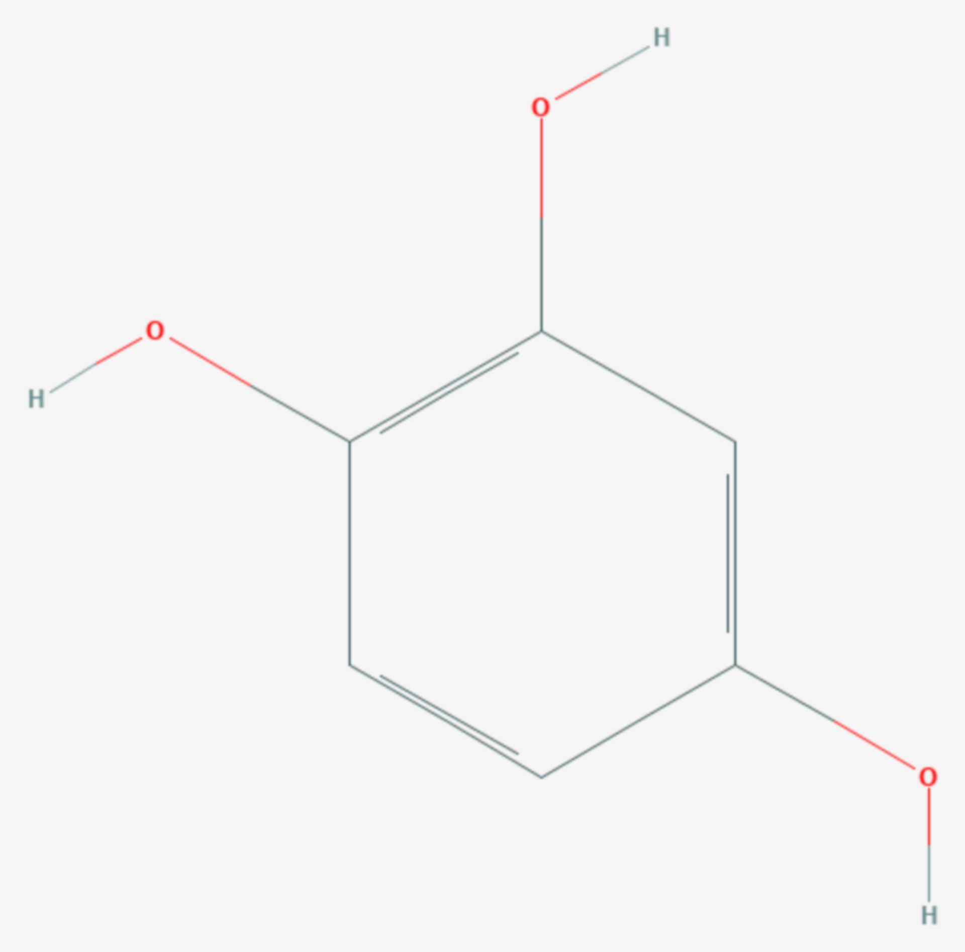 Hydroxyhydrochinon (Strukturformel)