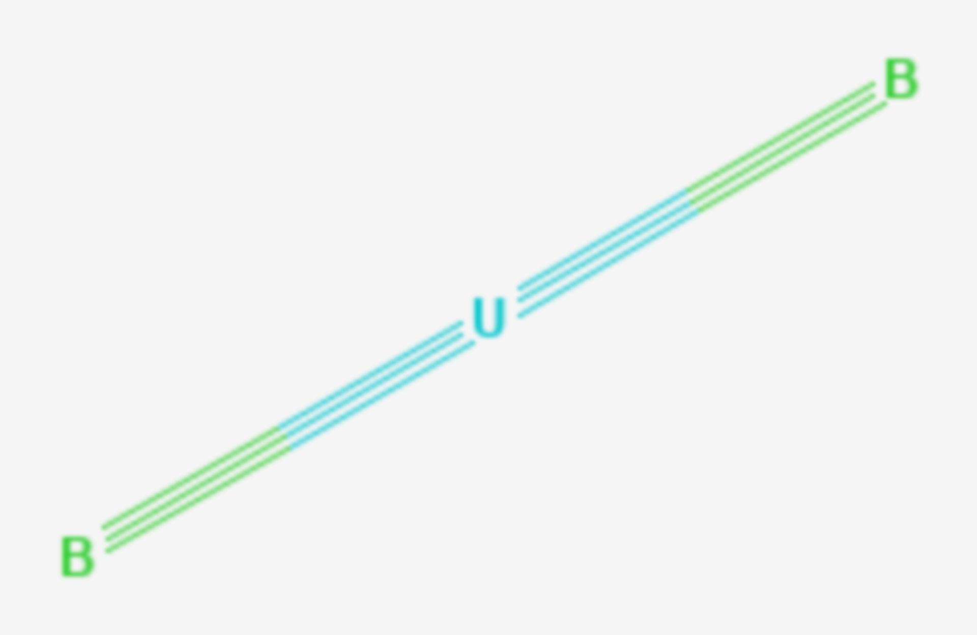 Urandiborid (Strukturformel)