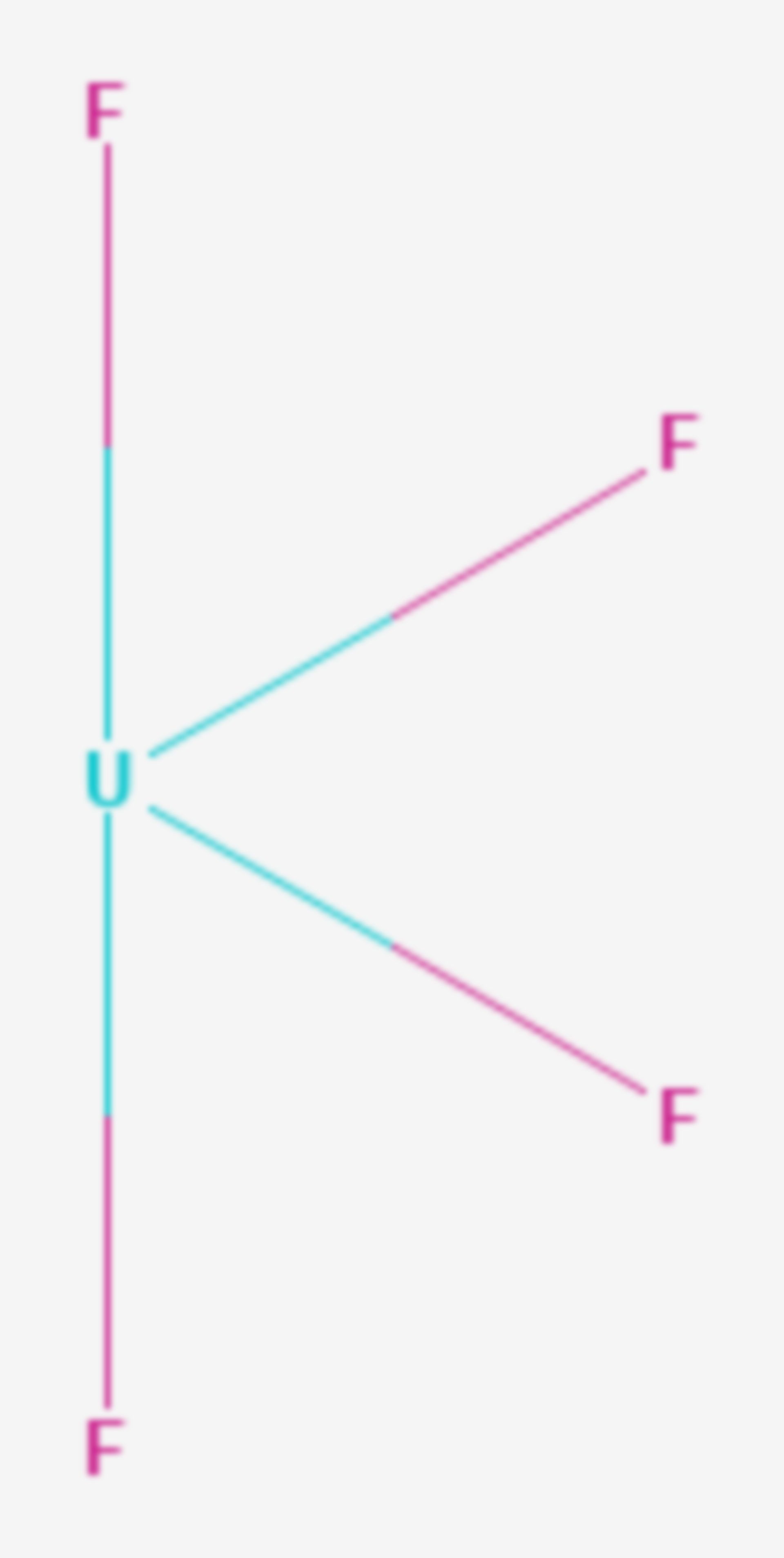 Uran(IV)-fluorid (Strukturformel)
