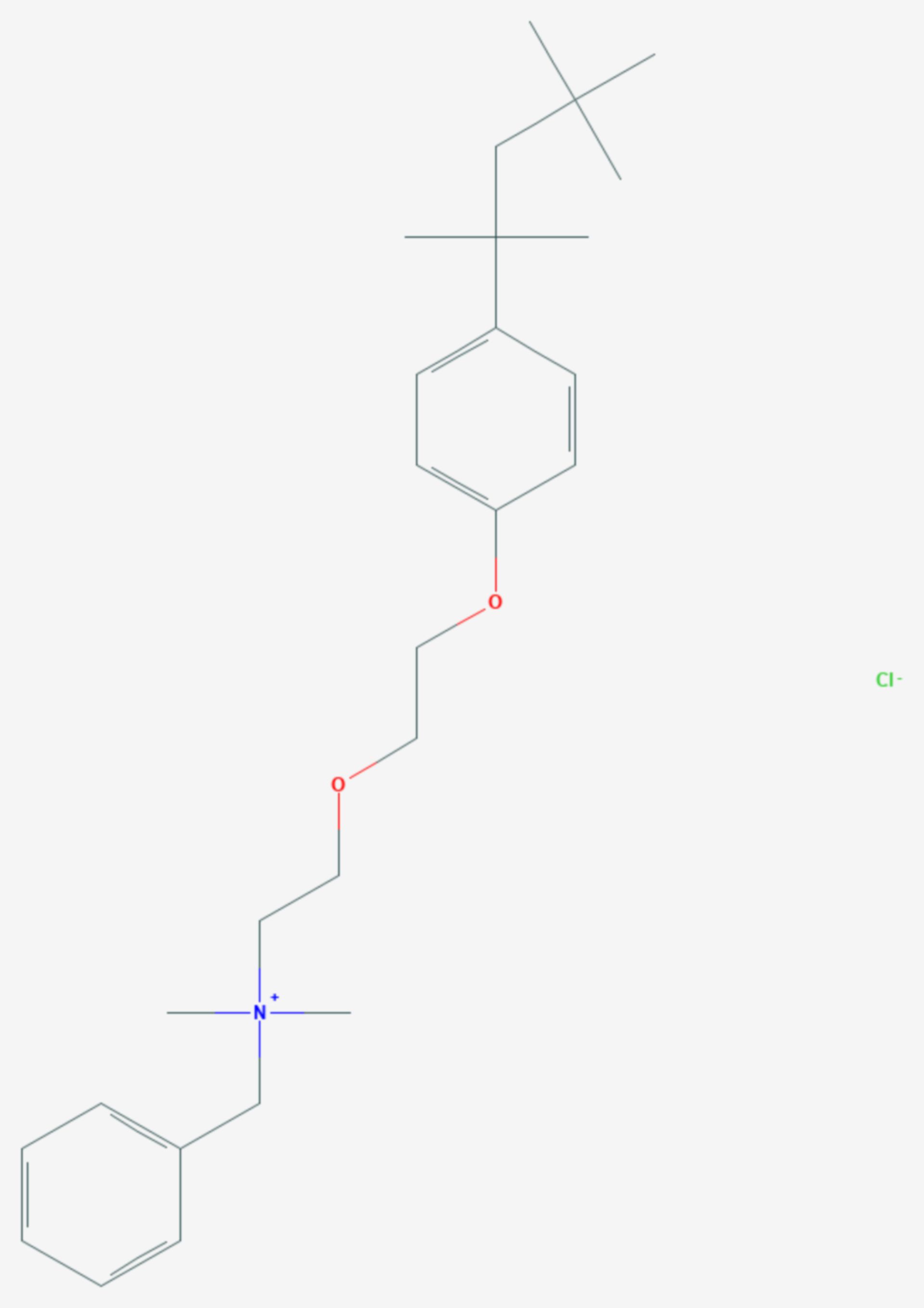 Benzethoniumchlorid (Strukturformel)