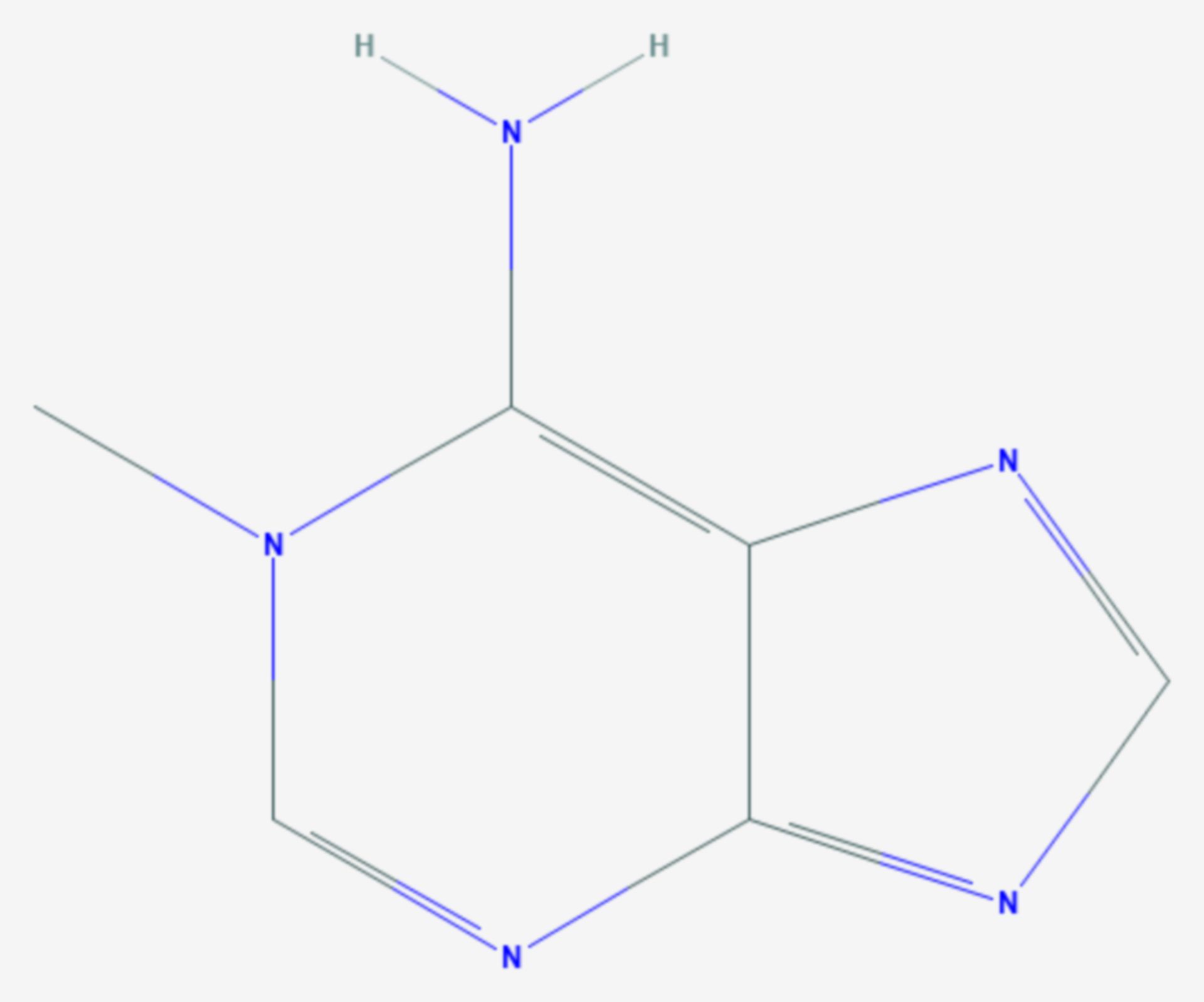 1-Methyladenin (Strukturformel)