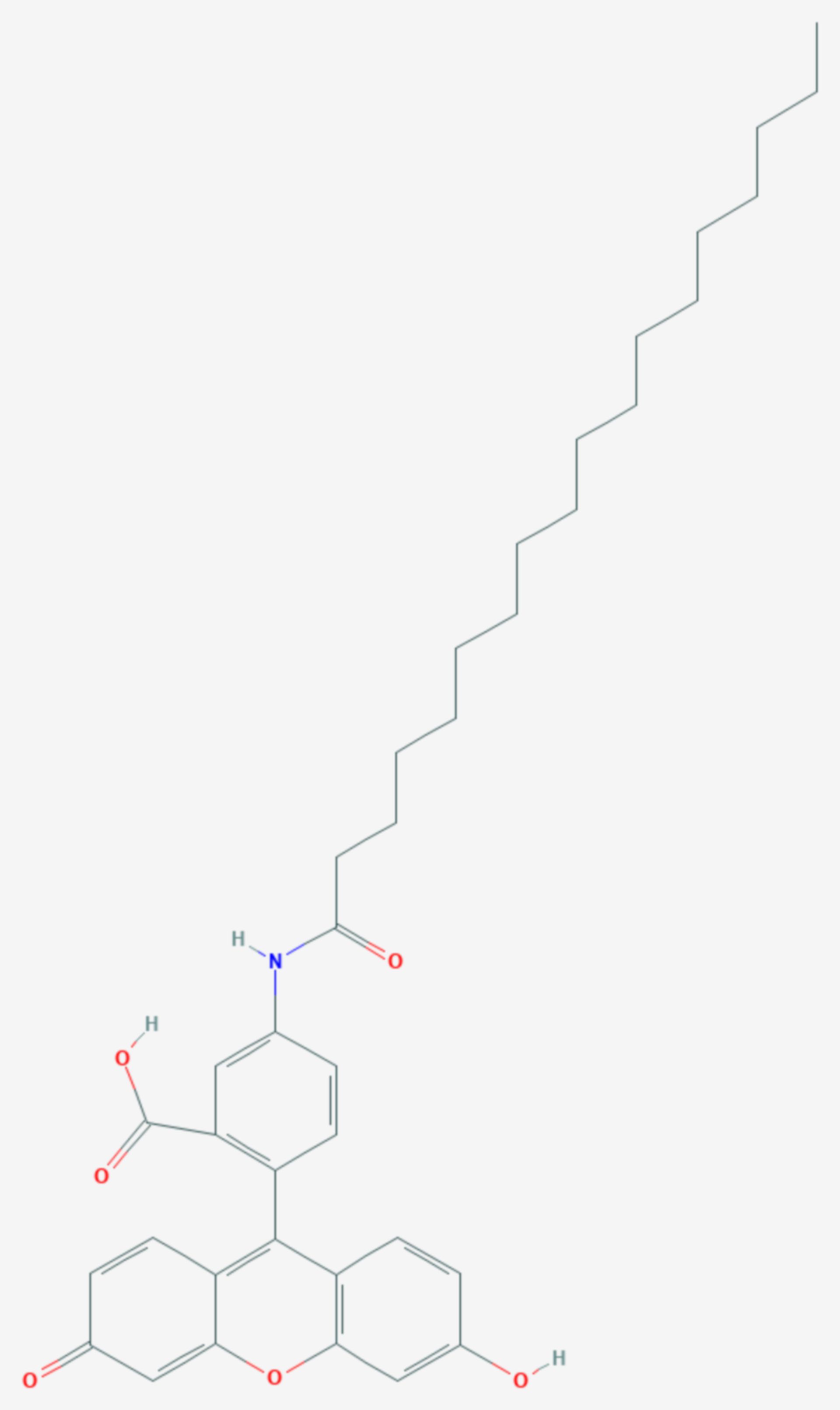 5-Octadecanoylaminofluorescein (Strukturformel)