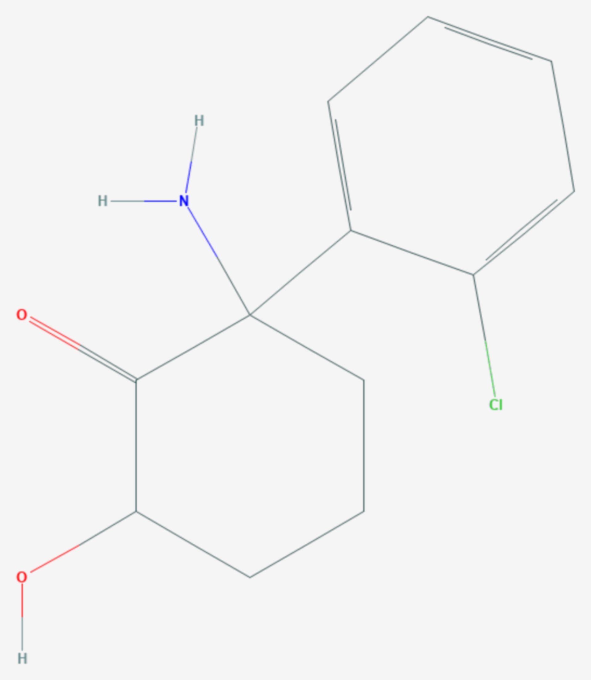 Hydroxynorketamin (Strukturformel)