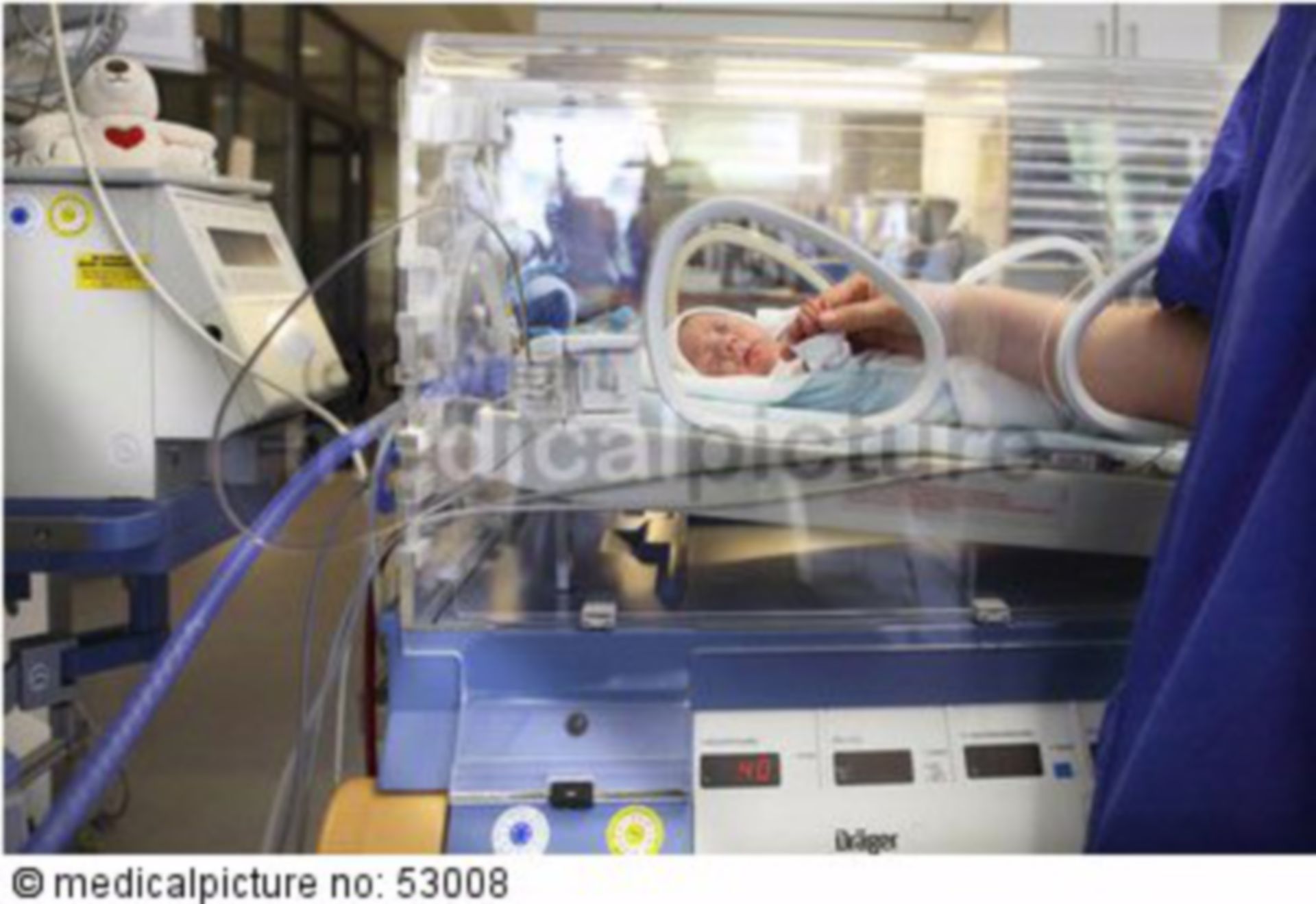 Incubator, premature baby, ICU