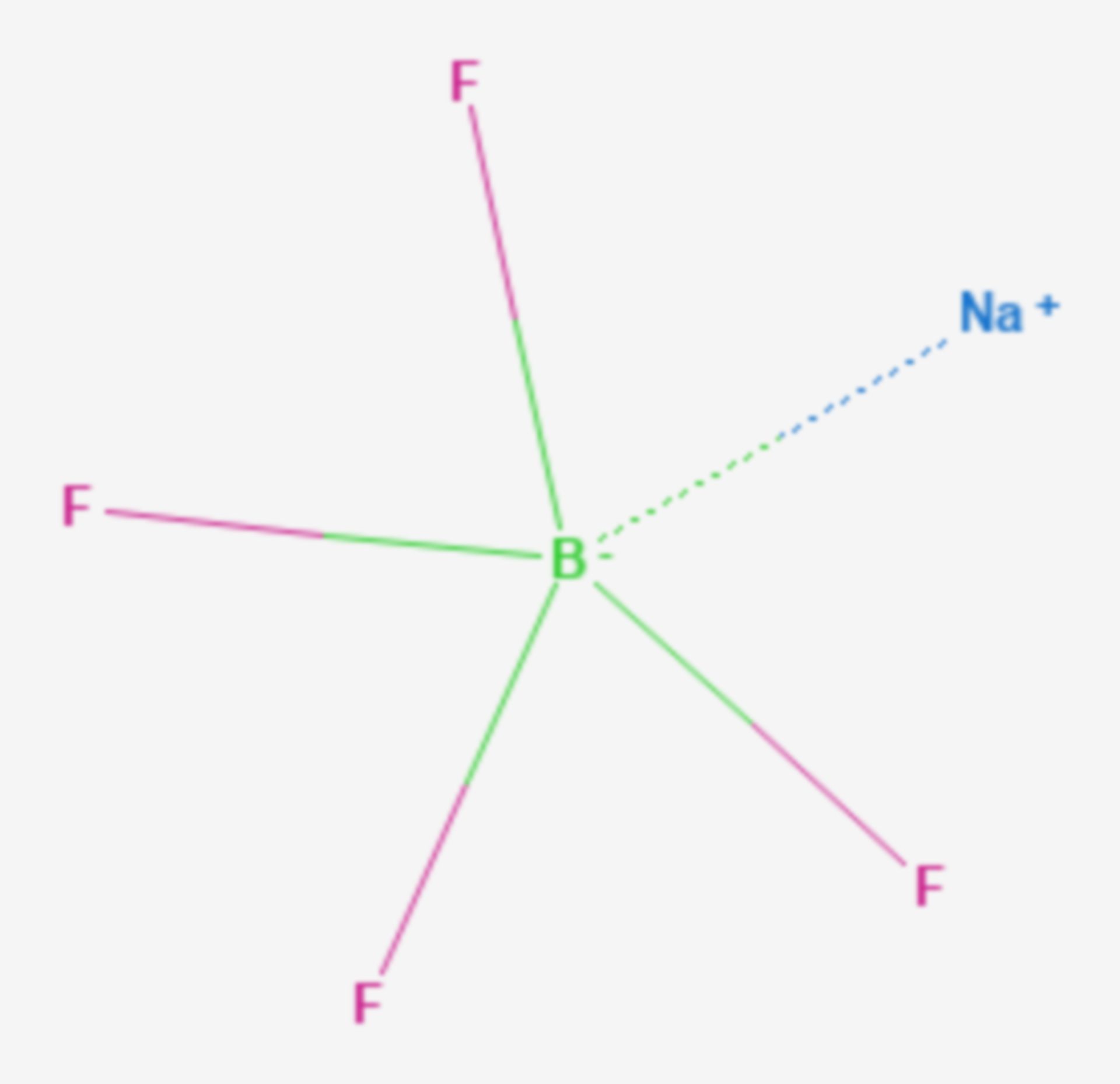 Natriumtetrafluoroborat (Strukturformel)