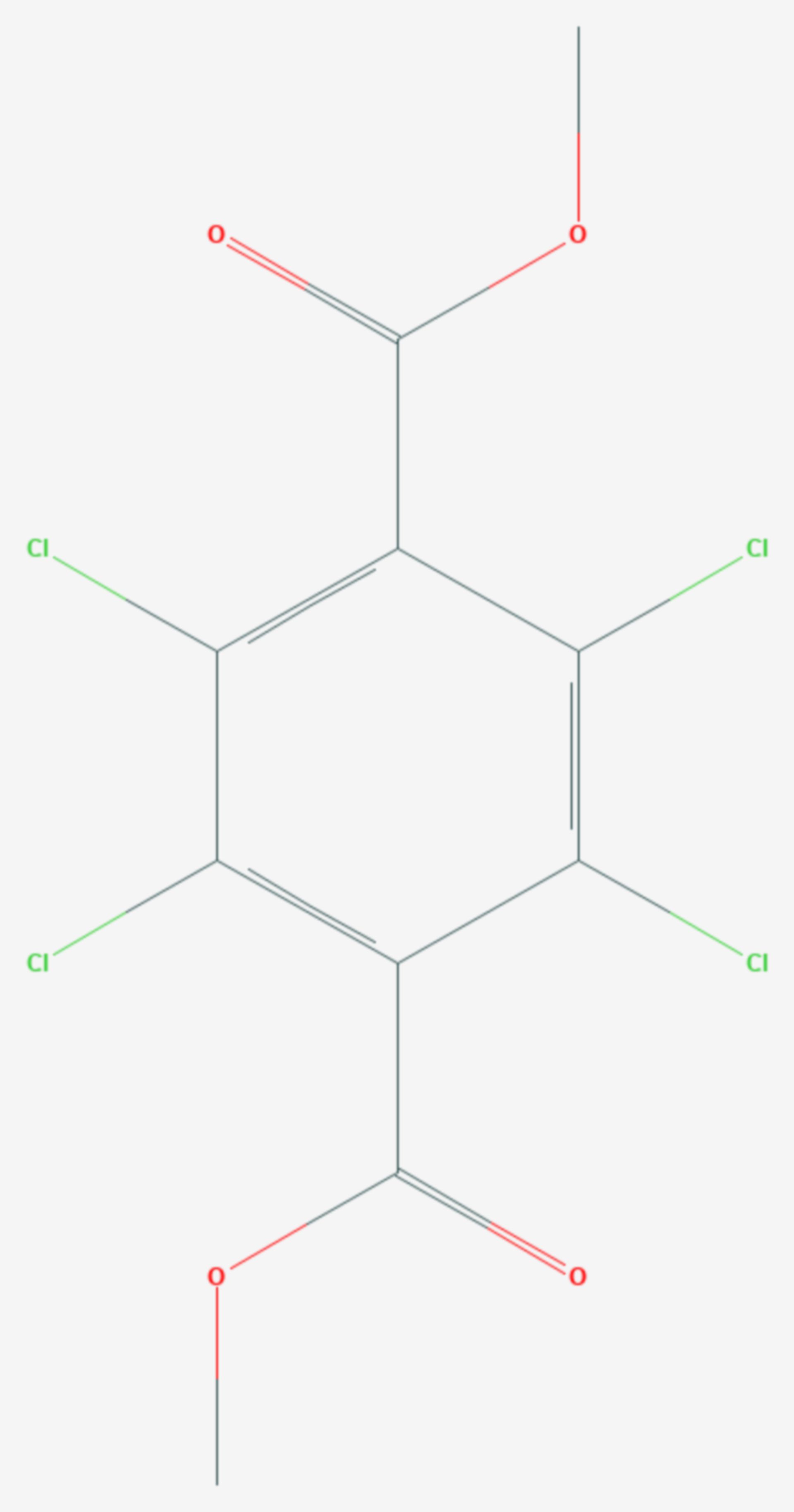 Dimethyltetrachlorterephthalat (Strukturformel)