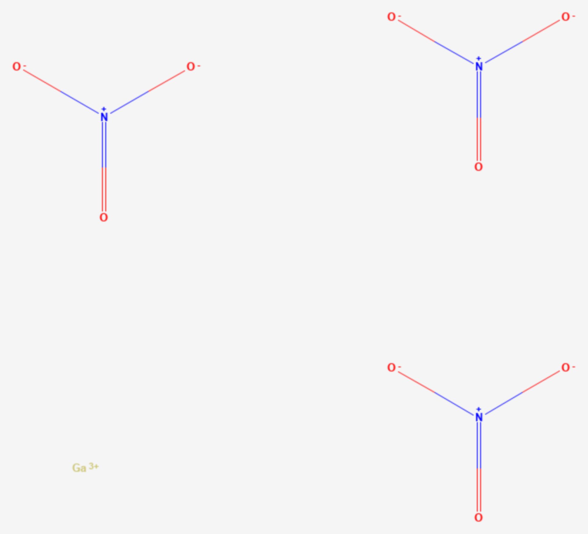 Galliumnitrat (Strukturformel)