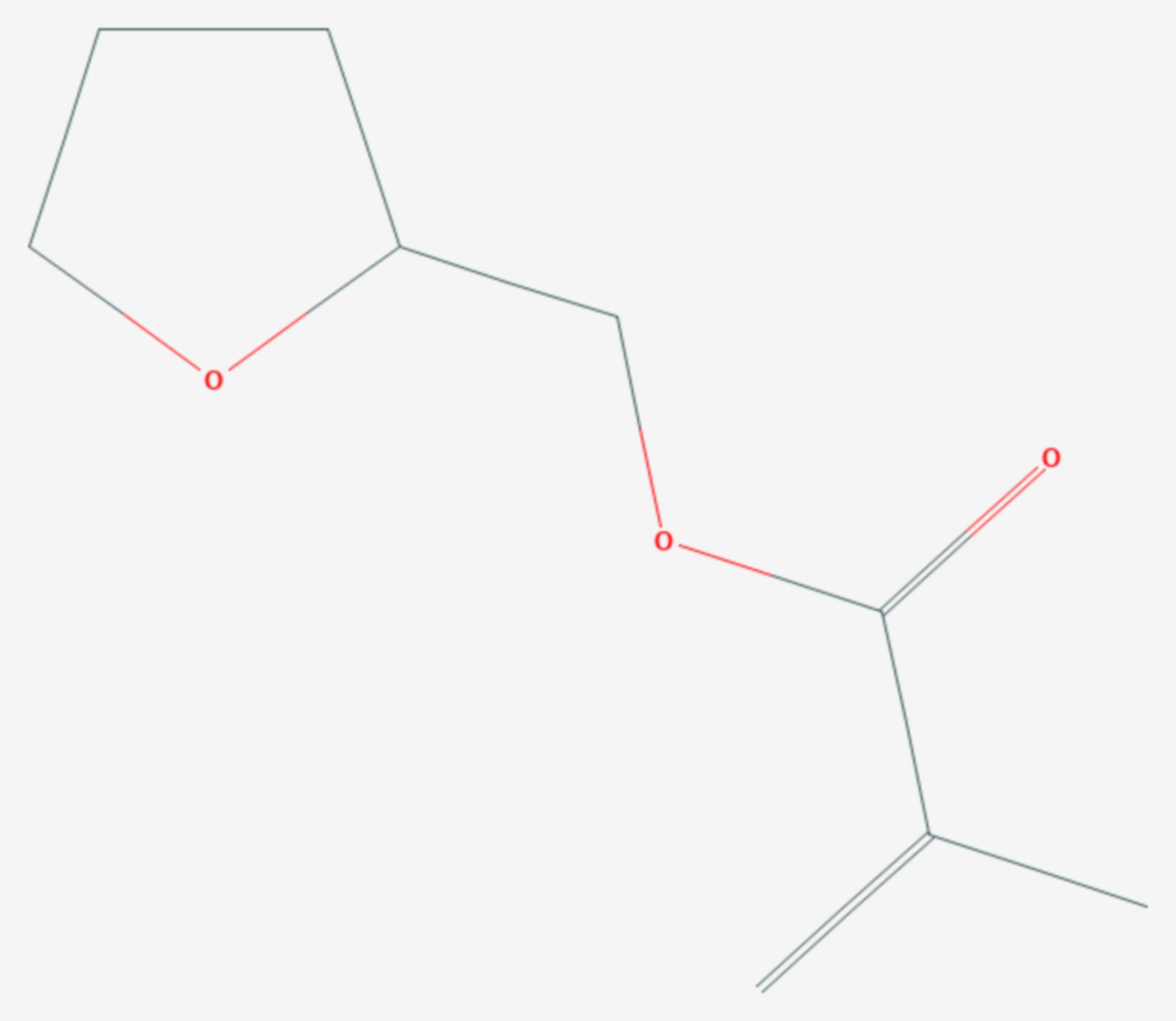 Tetrahydrofurfurylmethacrylat (Strukturformel)
