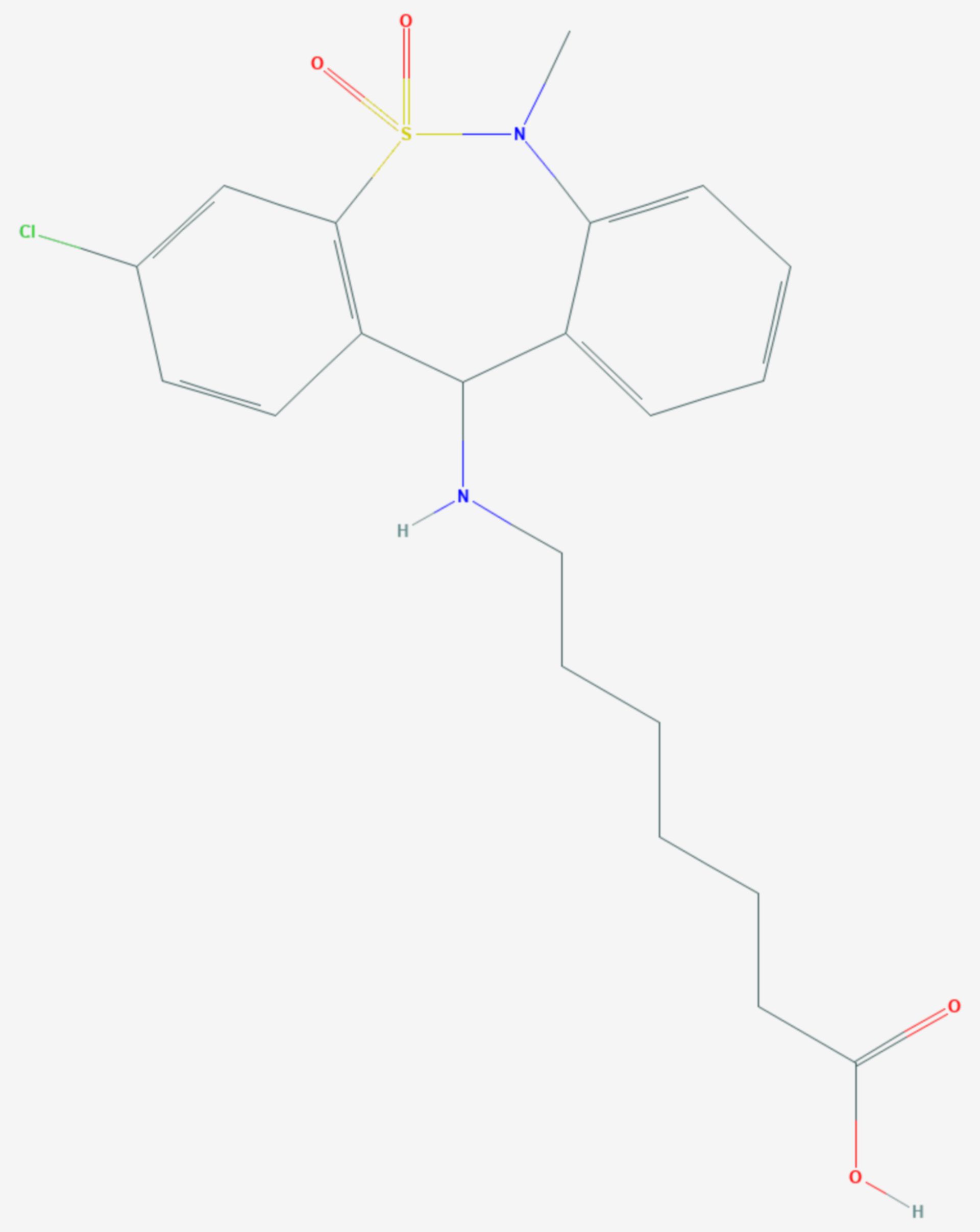 Tianeptin (Strukturformel)