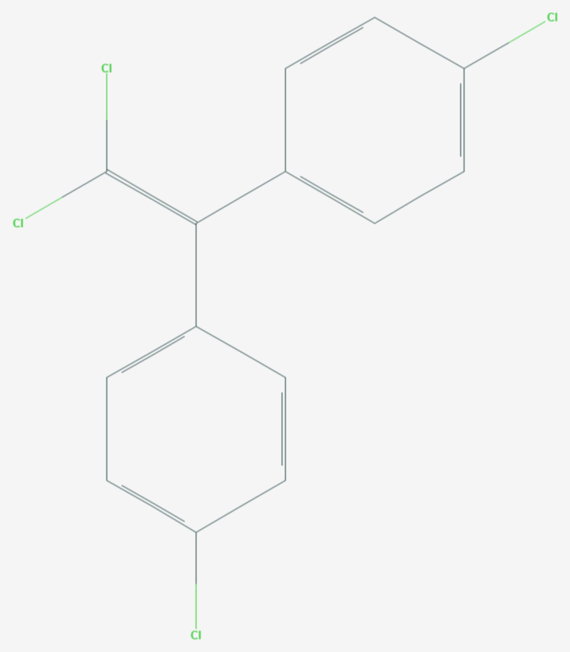 Dichlordiphenyldichlorethen (Strukturformel)