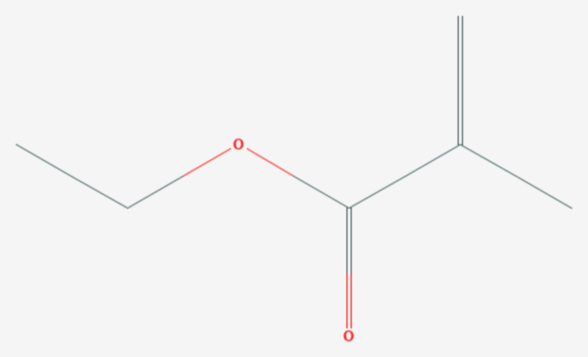 Methacrylsäureethylester (Strukturformel)