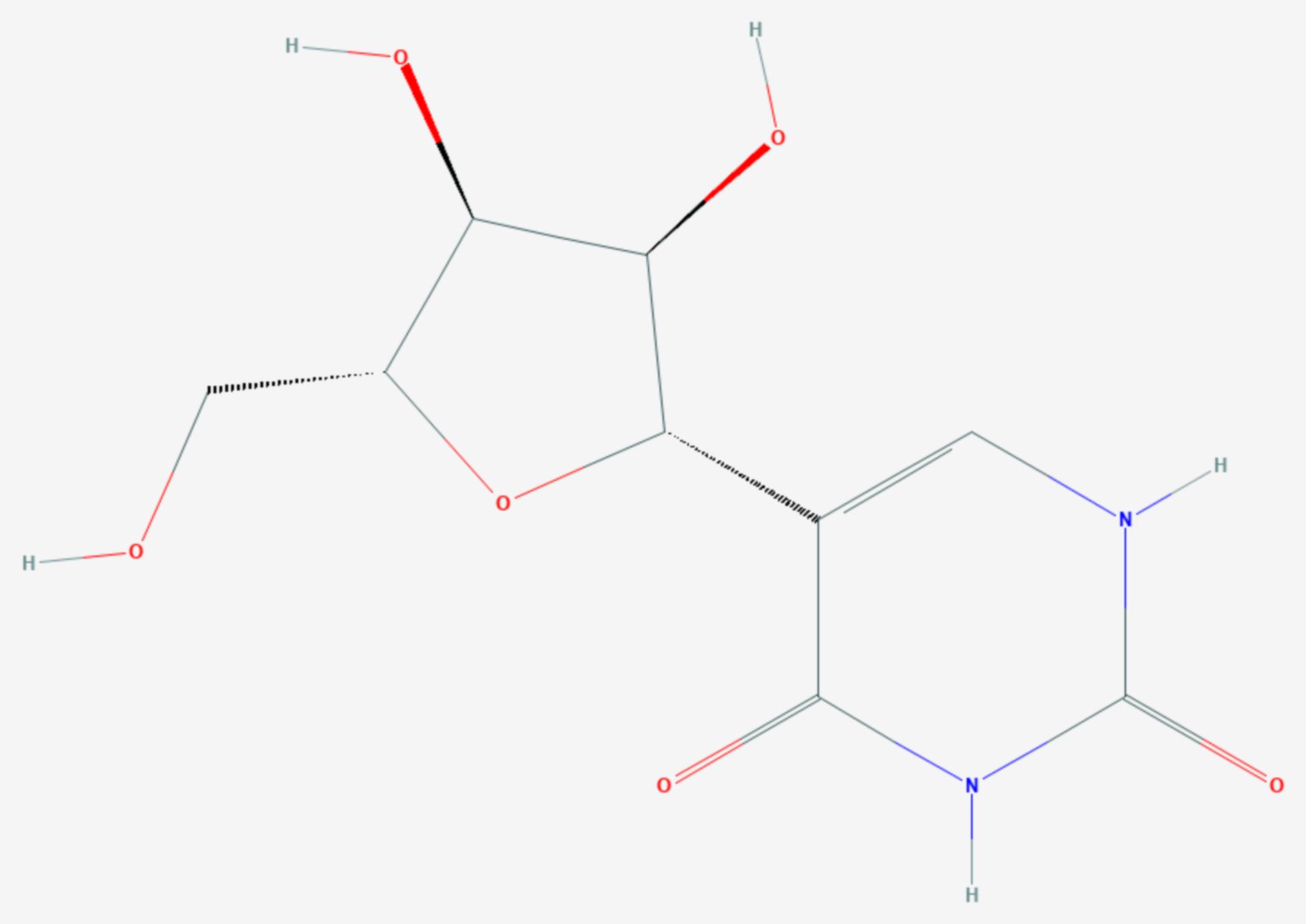 Pseudouridin (Strukturformel)