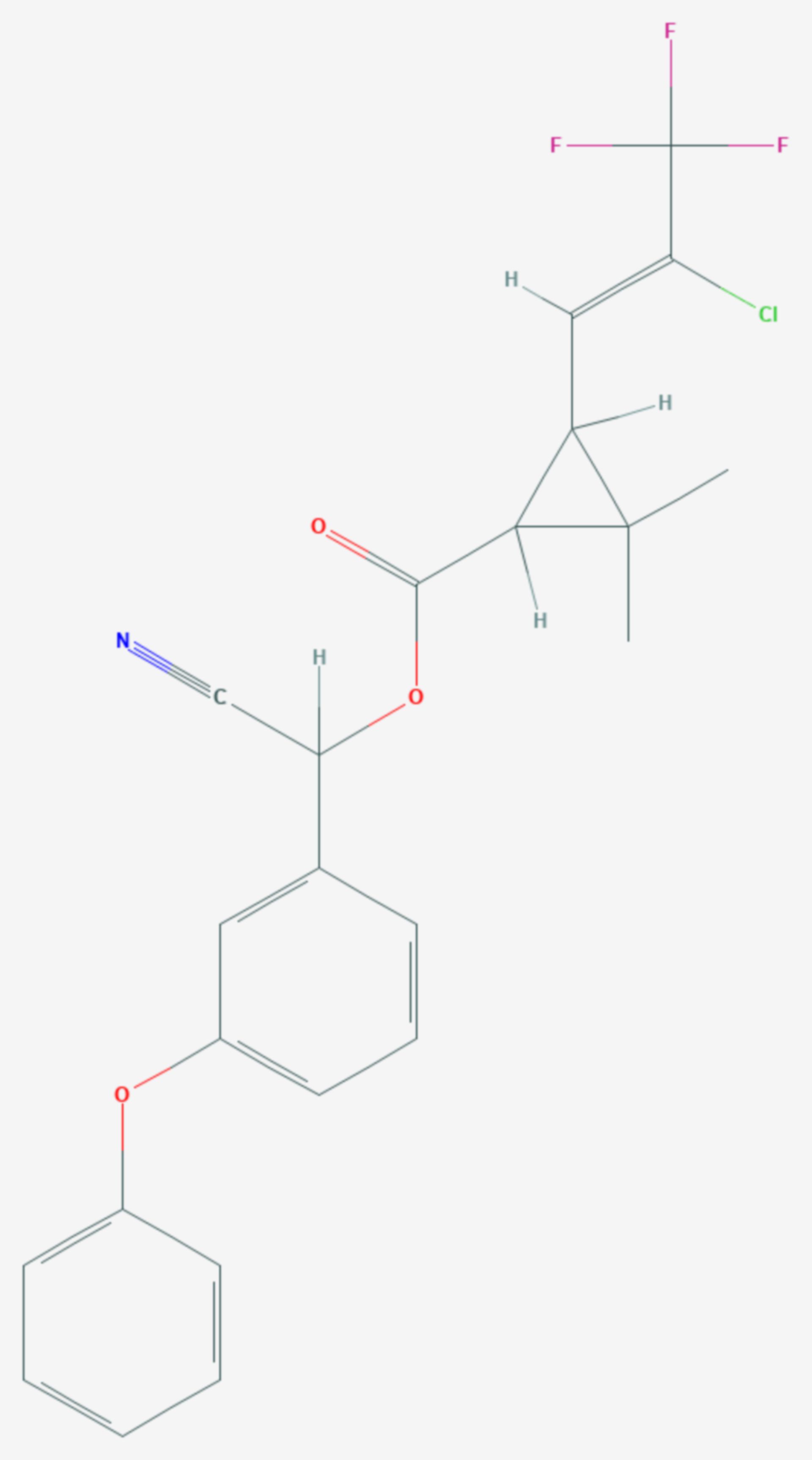 Cyhalothrin (Strukturformel)