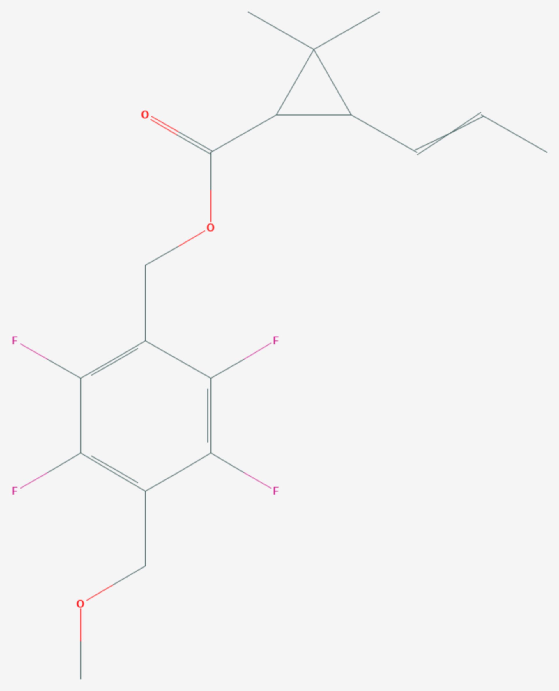 Metofluthrin (Strukturformel)
