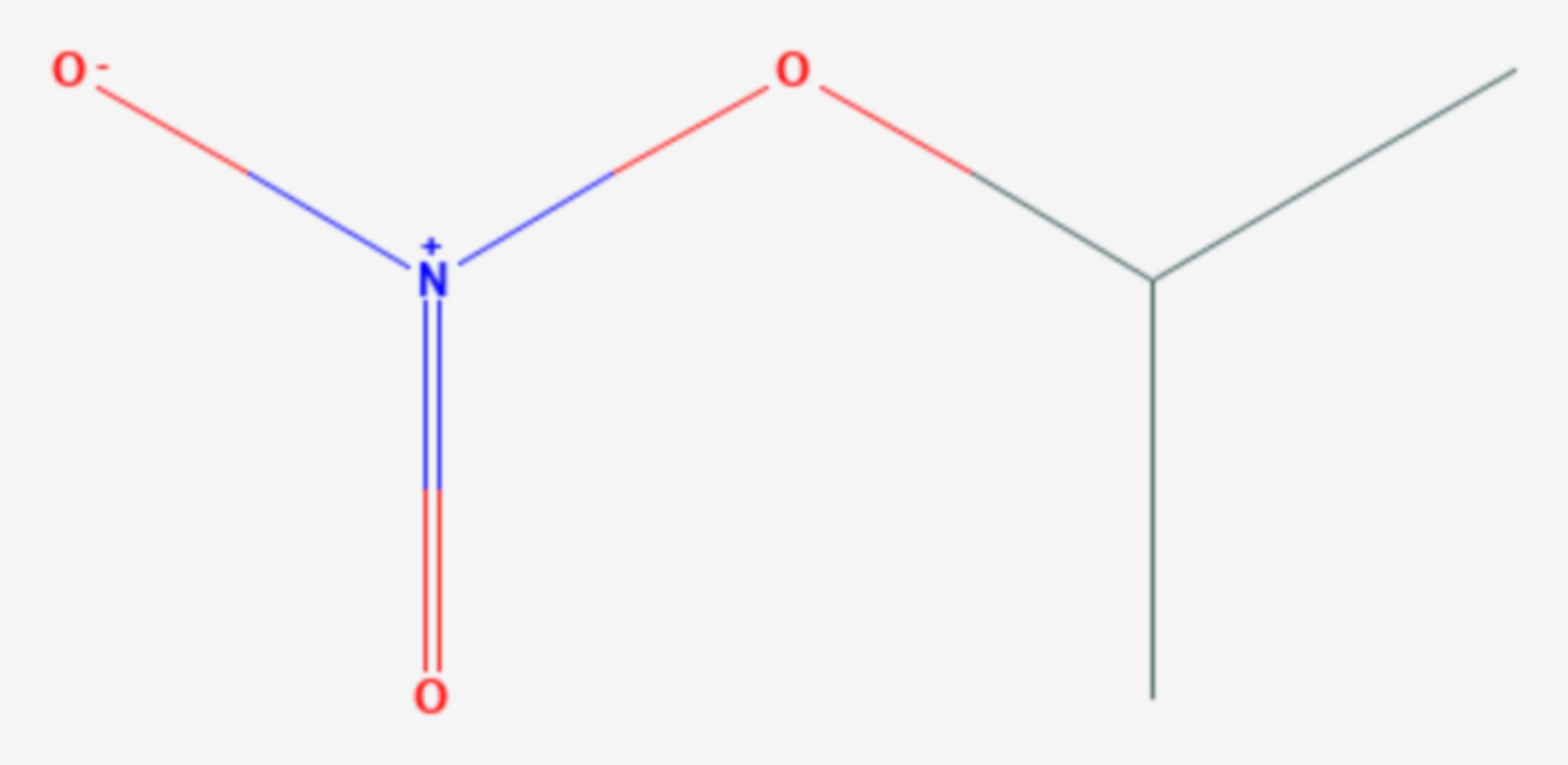 Isopropylnitrat (Strukturformel)