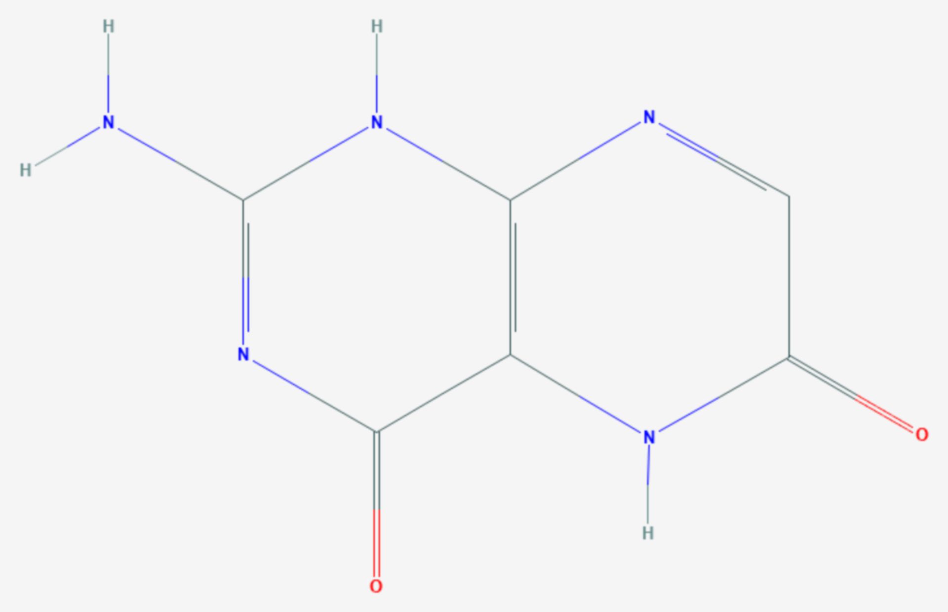 Xanthopterin (Strukturformel)