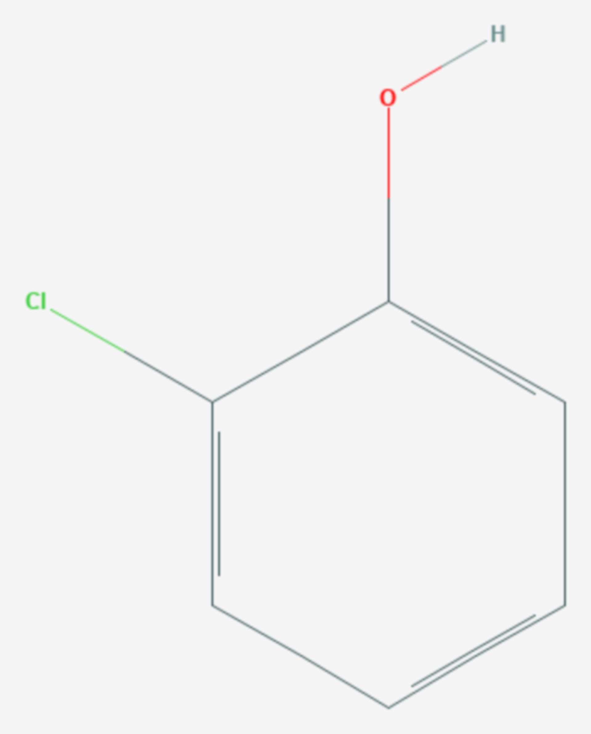 2-Chlorphenol (Strukturformel)