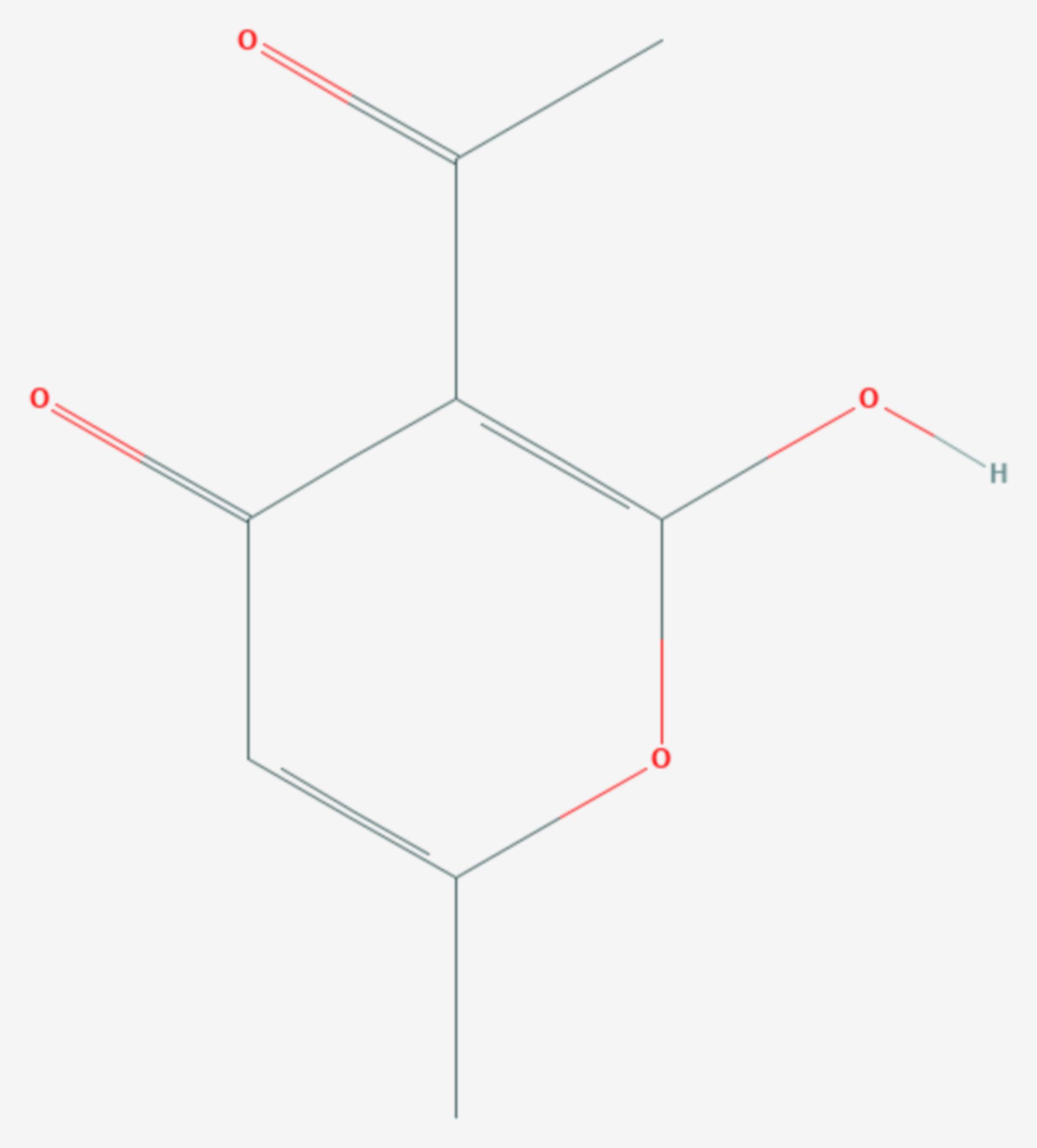 Dehydracetsäure (Strukturformel)