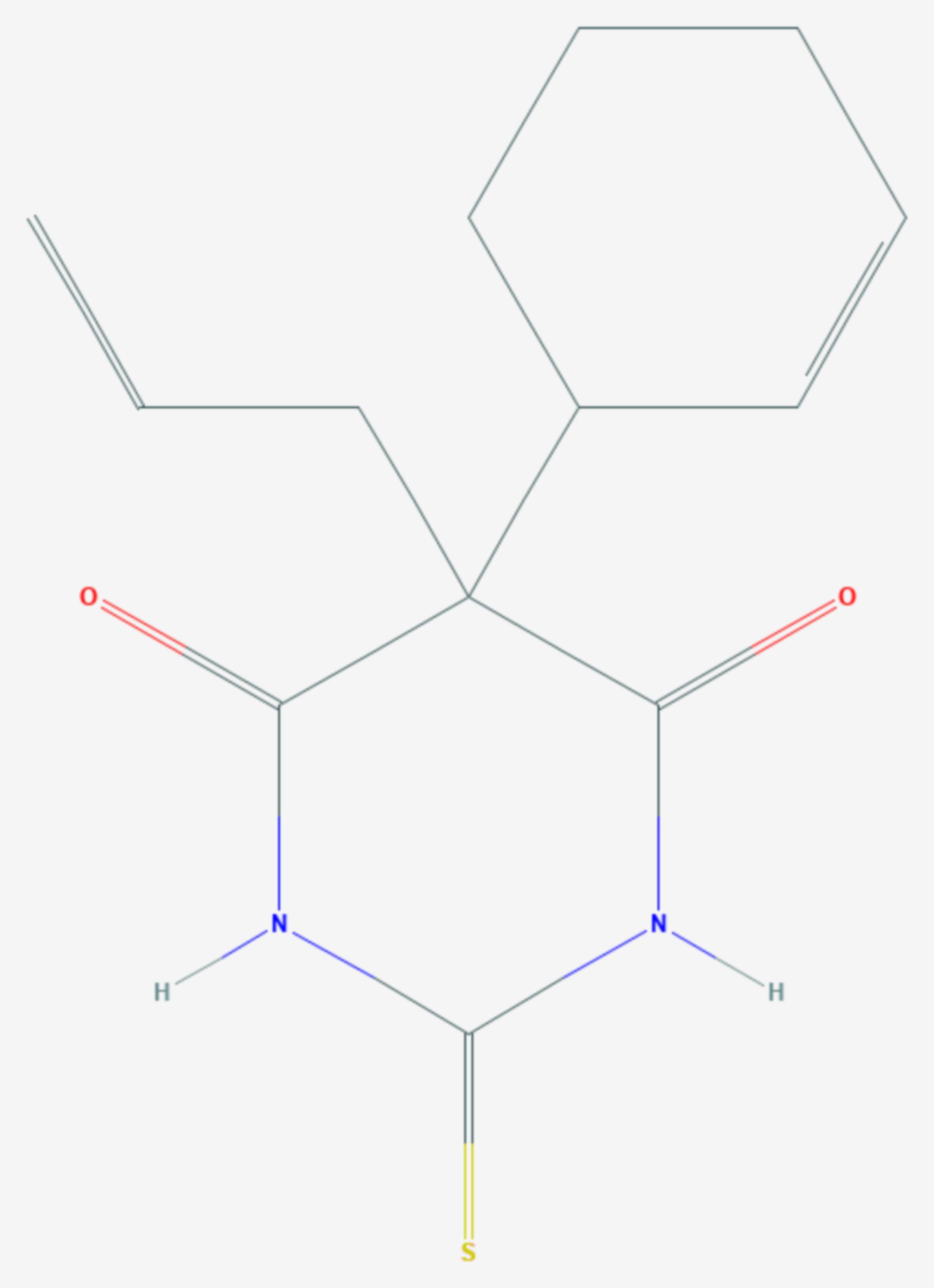 Thialbarbital (Strukturformel)