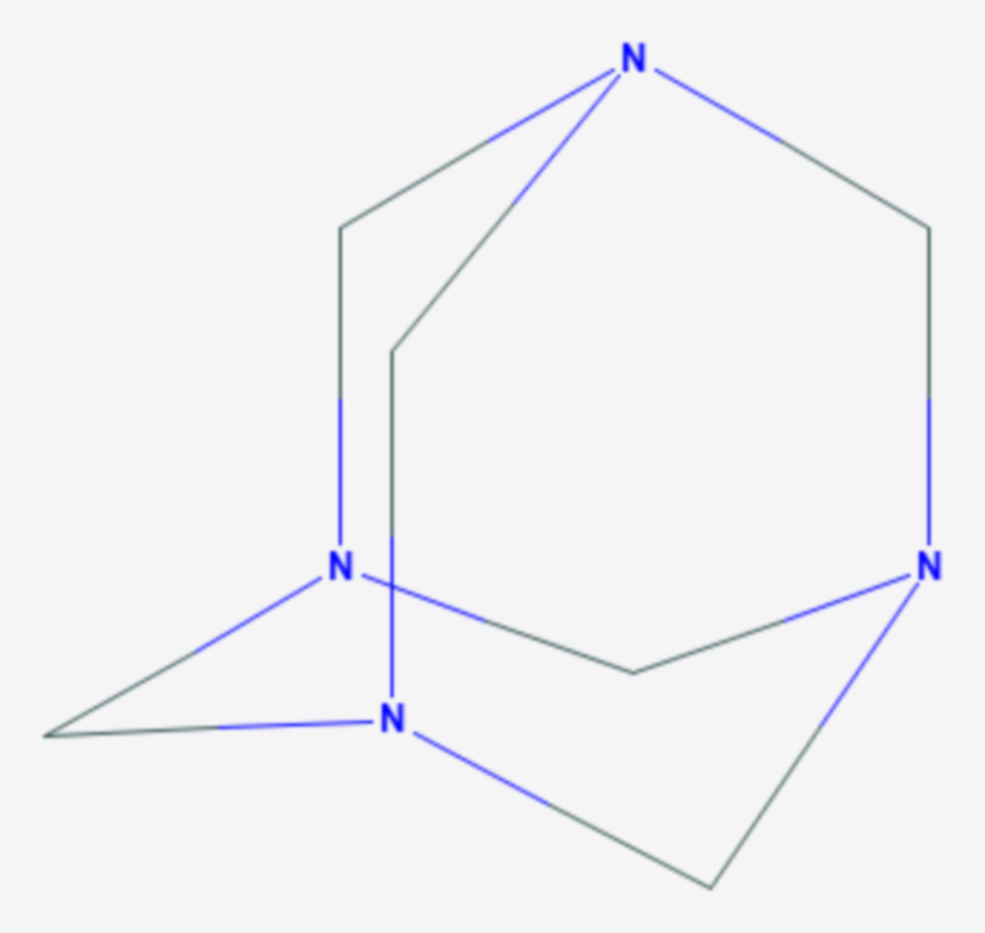 Urotropin (Strukturformel)