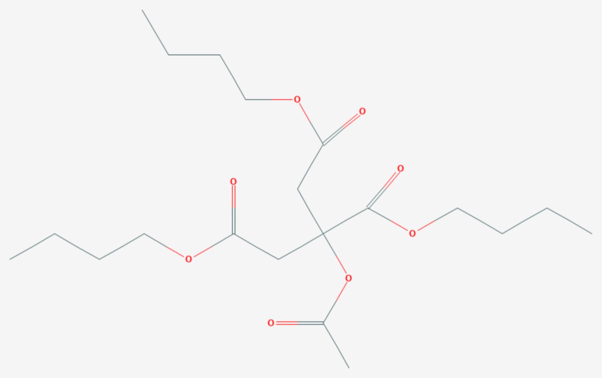 Acetyltributylcitrat (Strukturformel)