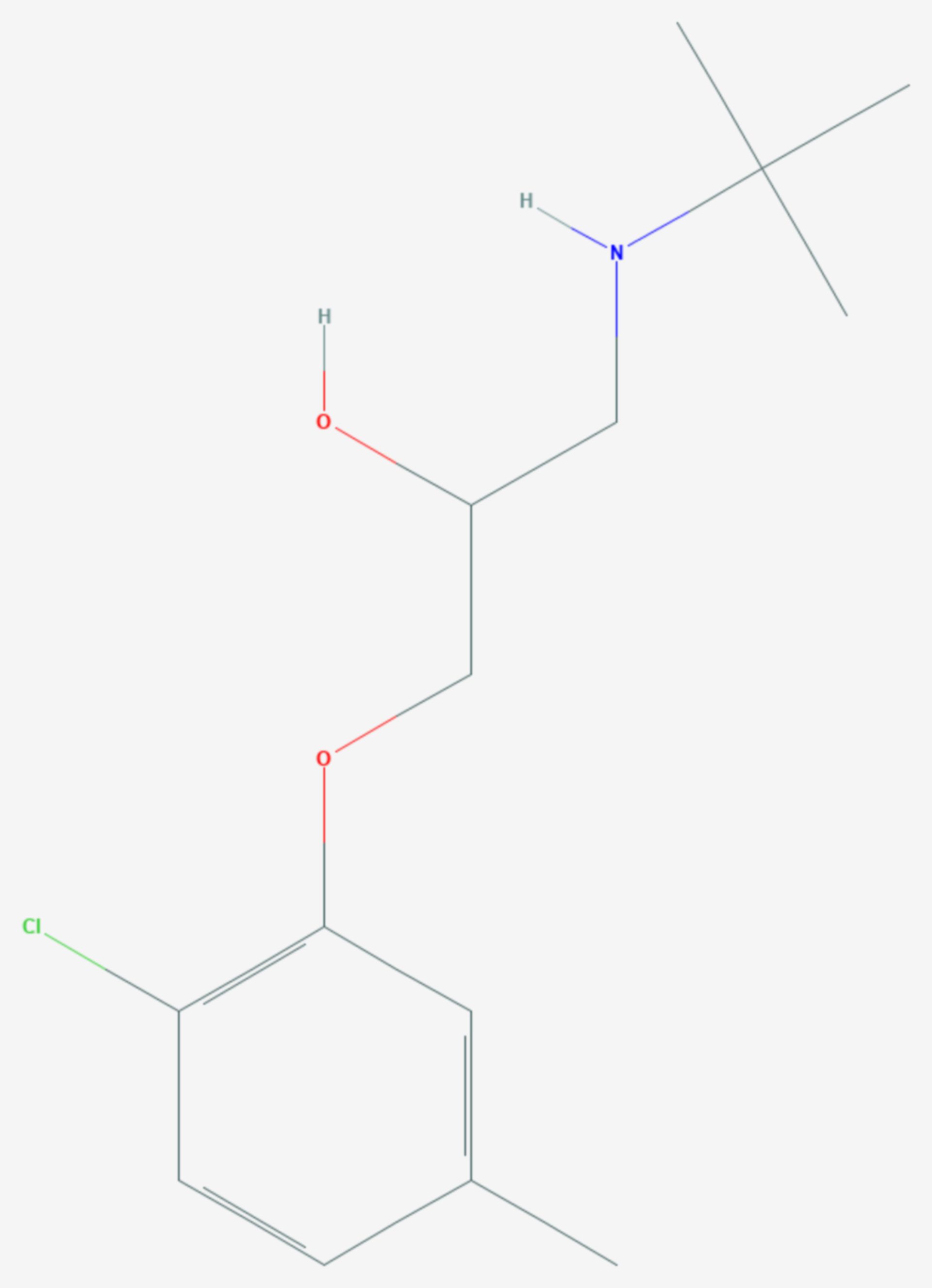 Bupranolol (Strukturformel)