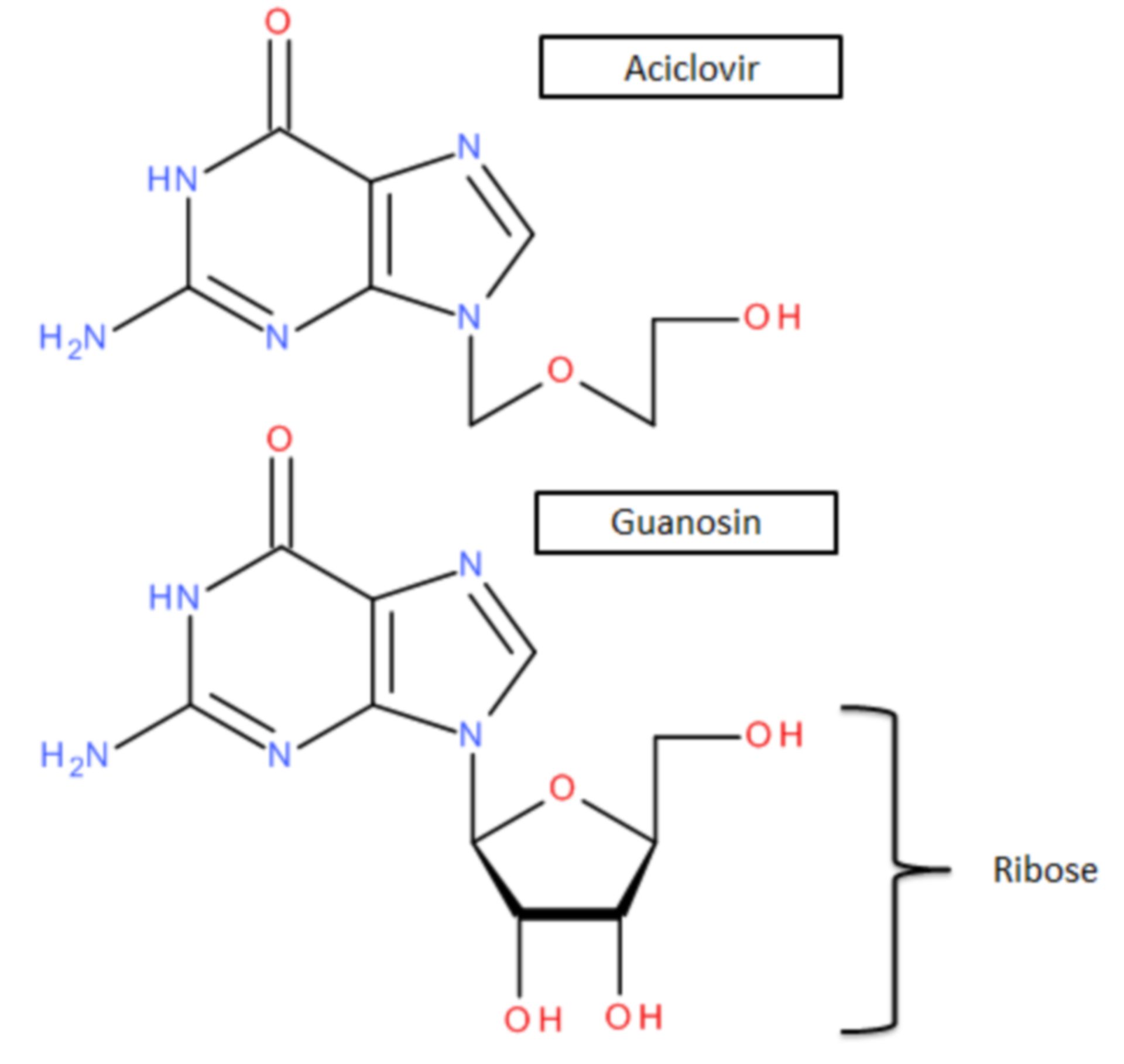 Aciclovir - Guanosin