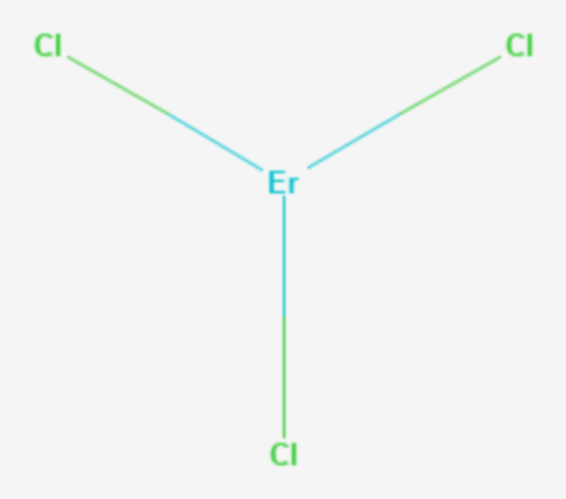 Erbium(III)-chlorid (Strukturformel)
