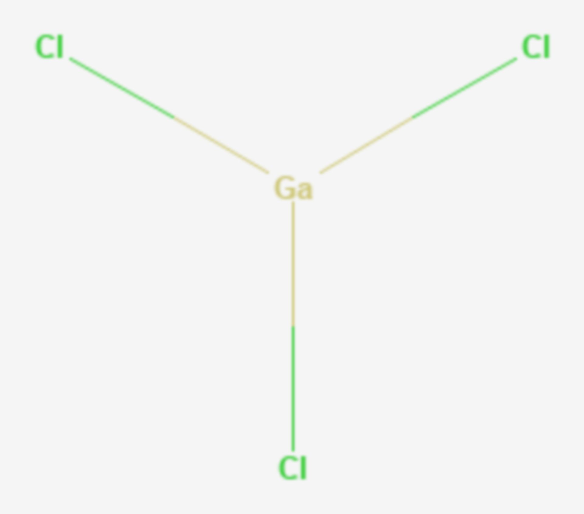 Gallium(III)-chlorid (Strukturformel)